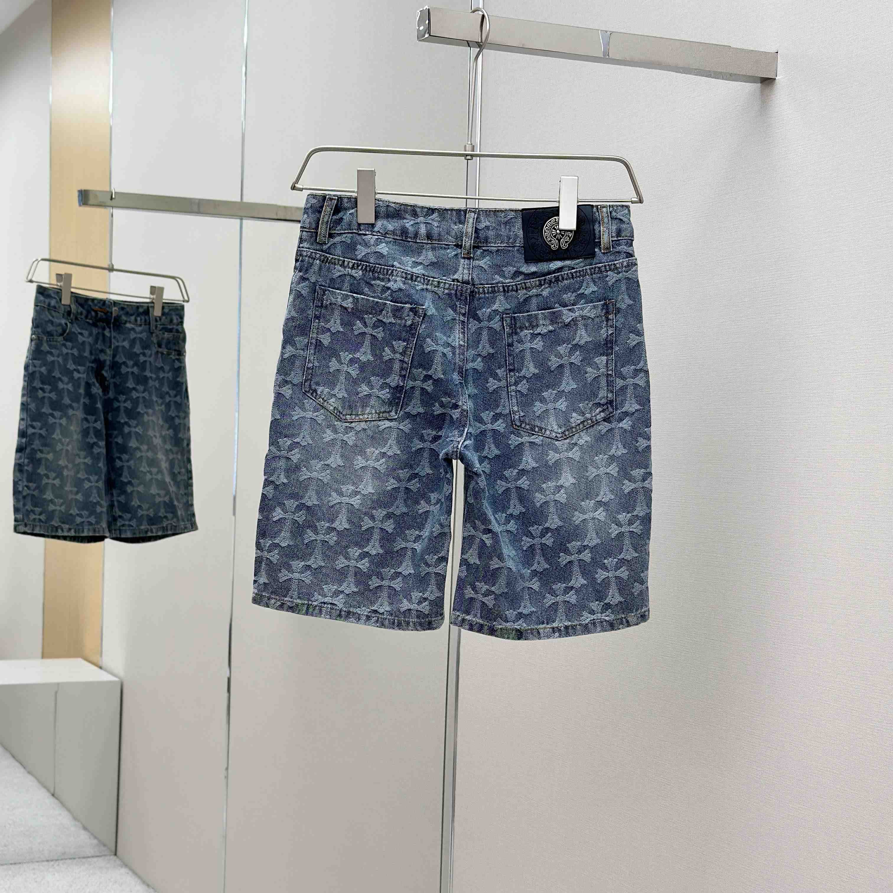 Chrome Hearts Denim Short - EUR FASHION