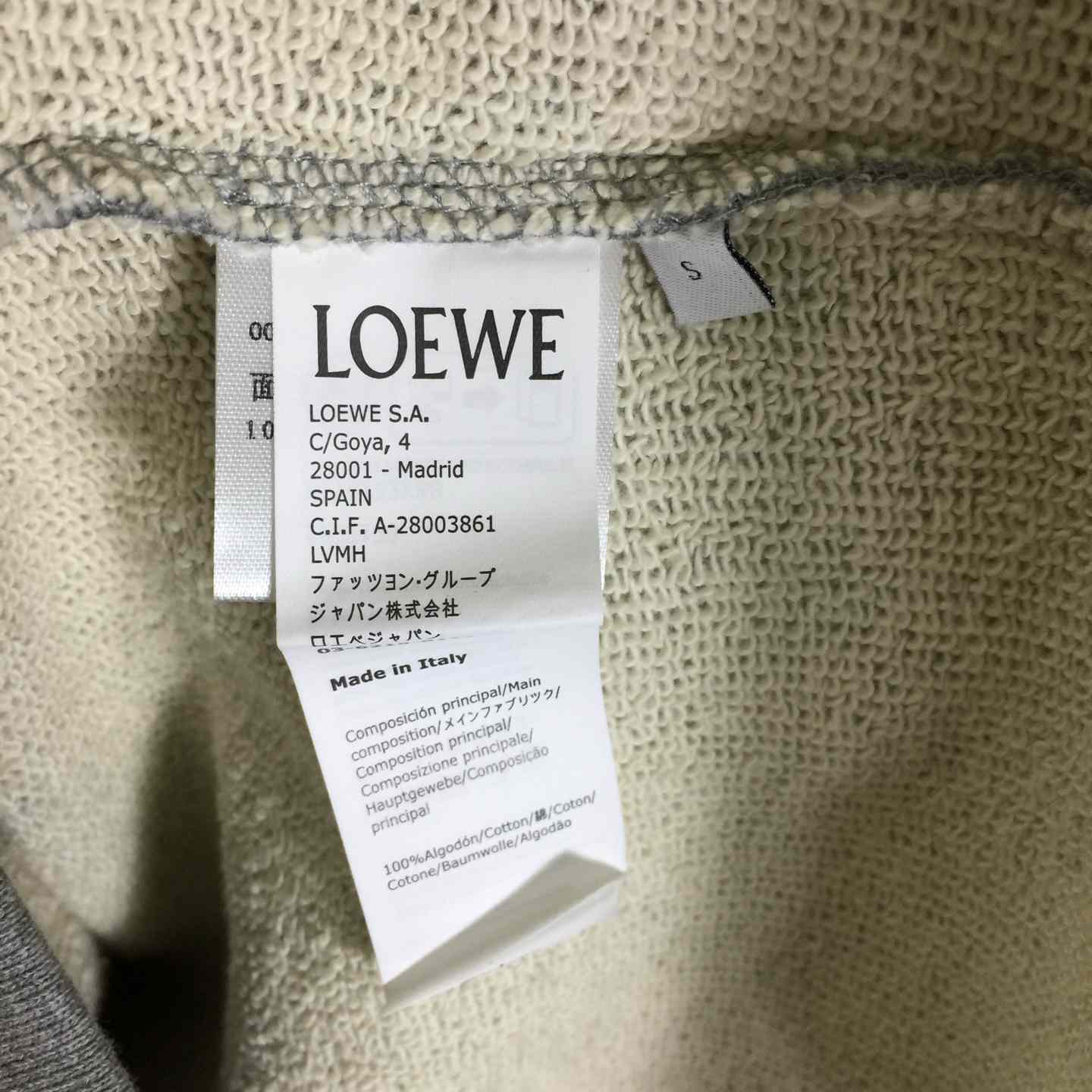 Loewe Relaxed Fit Hoodie In Cotton - EUR FASHION