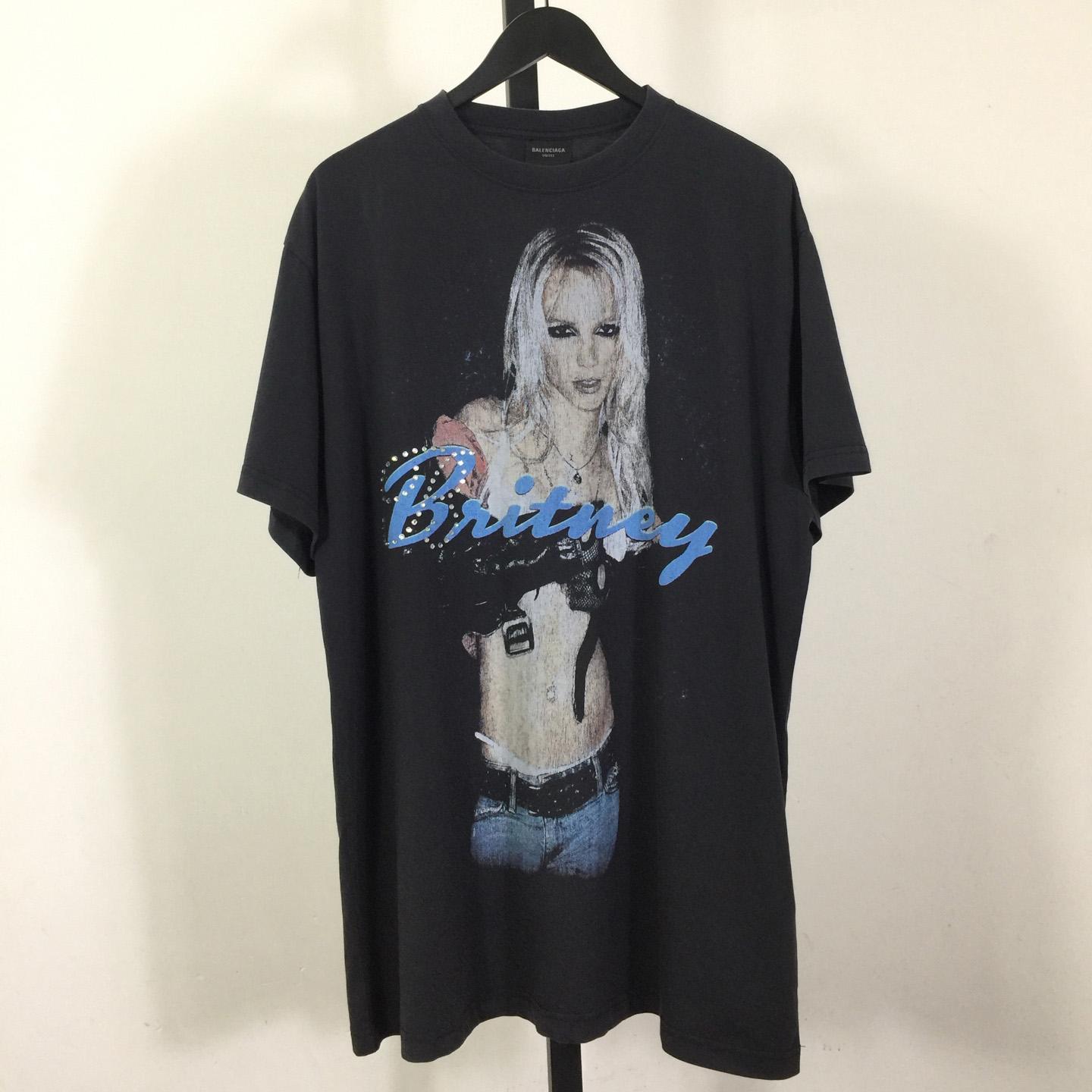 Balenciaga Music | Britney Spears Series Oversized T-Shirt  - EUR FASHION
