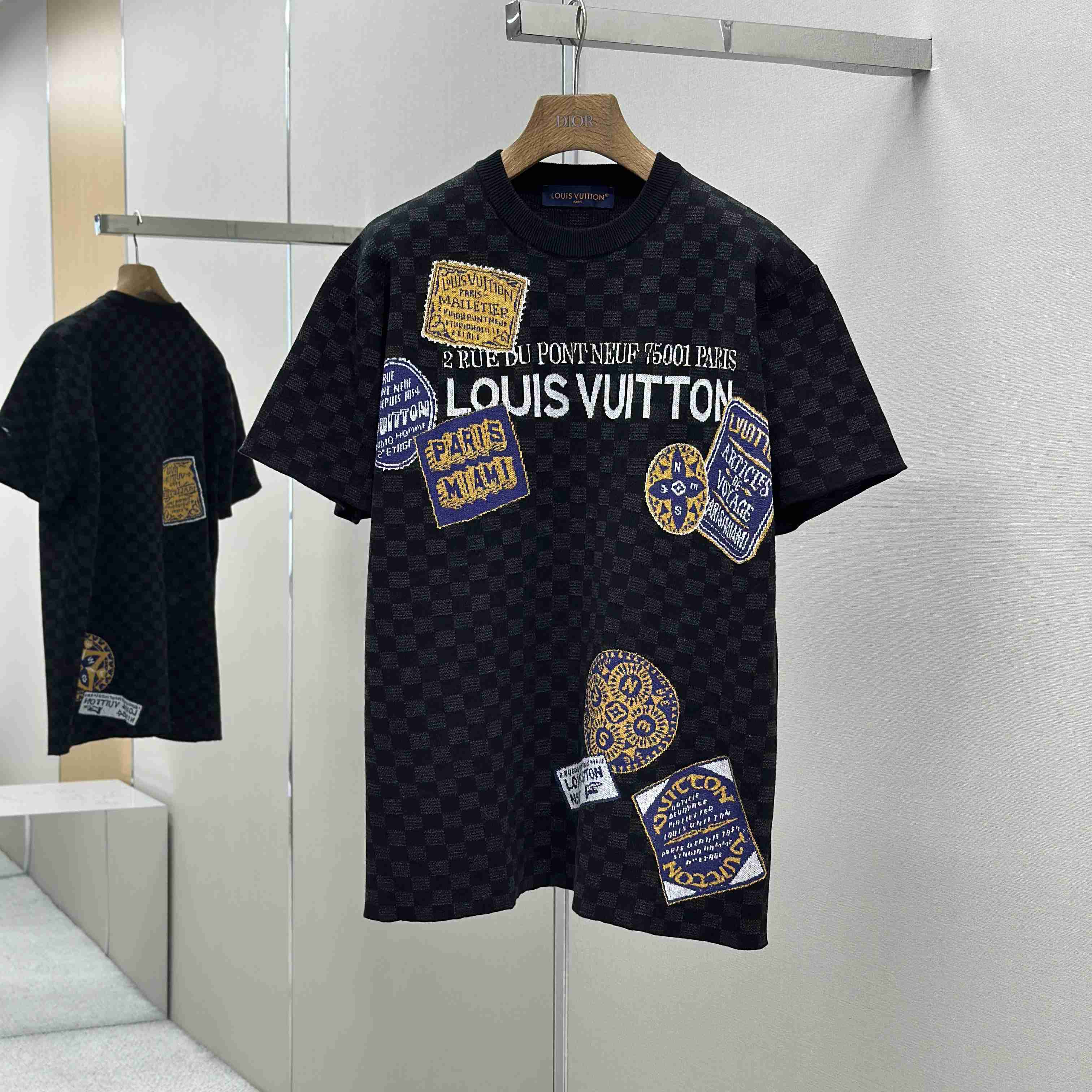 Louis Vuitton Jersey Jacquard T-Shirt   1AHW57 - EUR FASHION