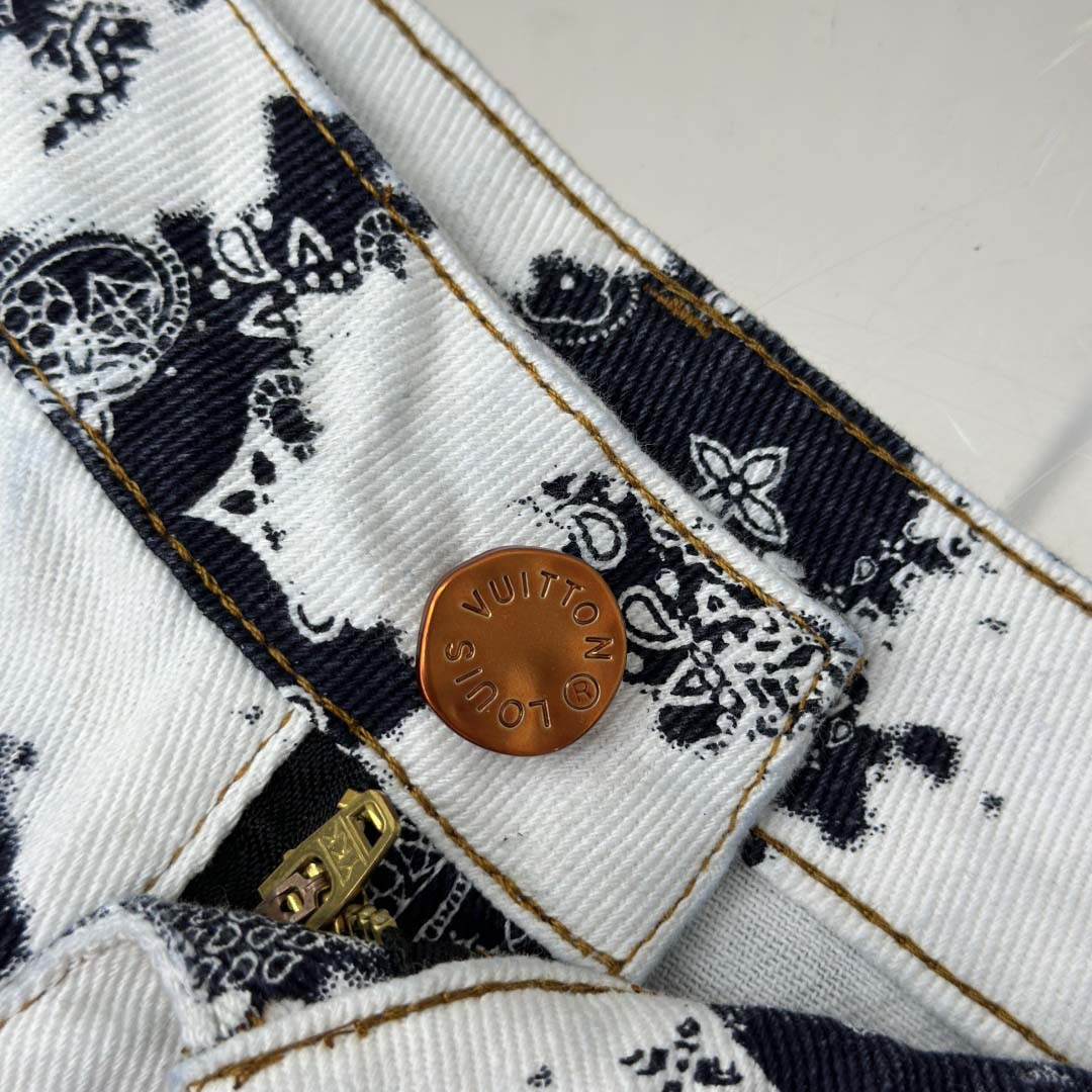 Louis Vuitton Monogram Denim Shorts - EUR FASHION