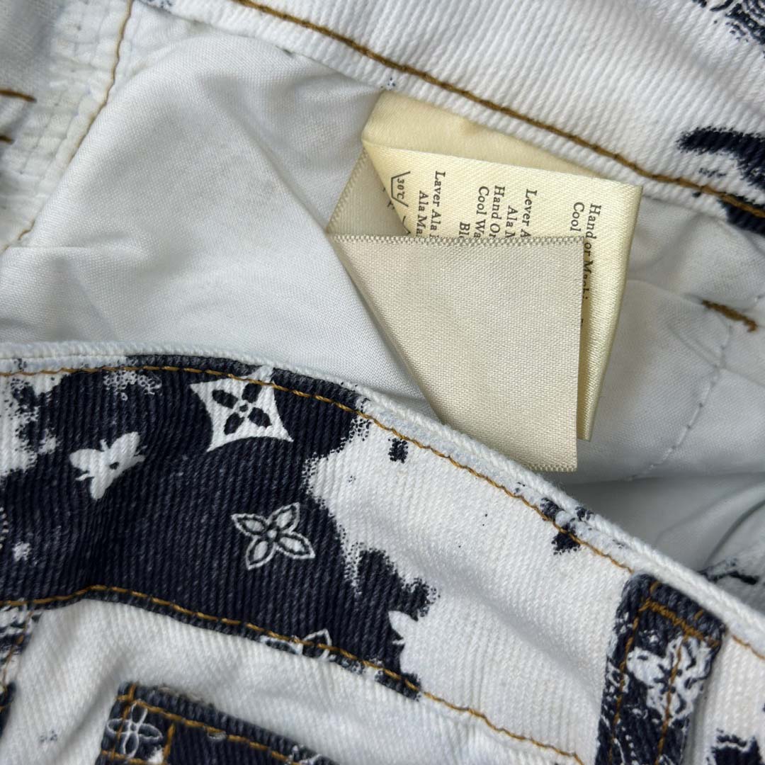 Louis Vuitton Monogram Denim Shorts - EUR FASHION