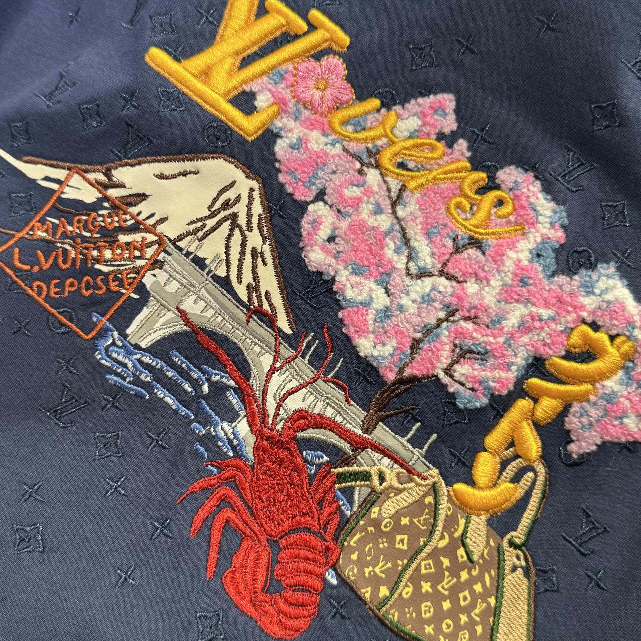 Louis Vuitton Embroidered T-Shirt   1AIMKV - EUR FASHION