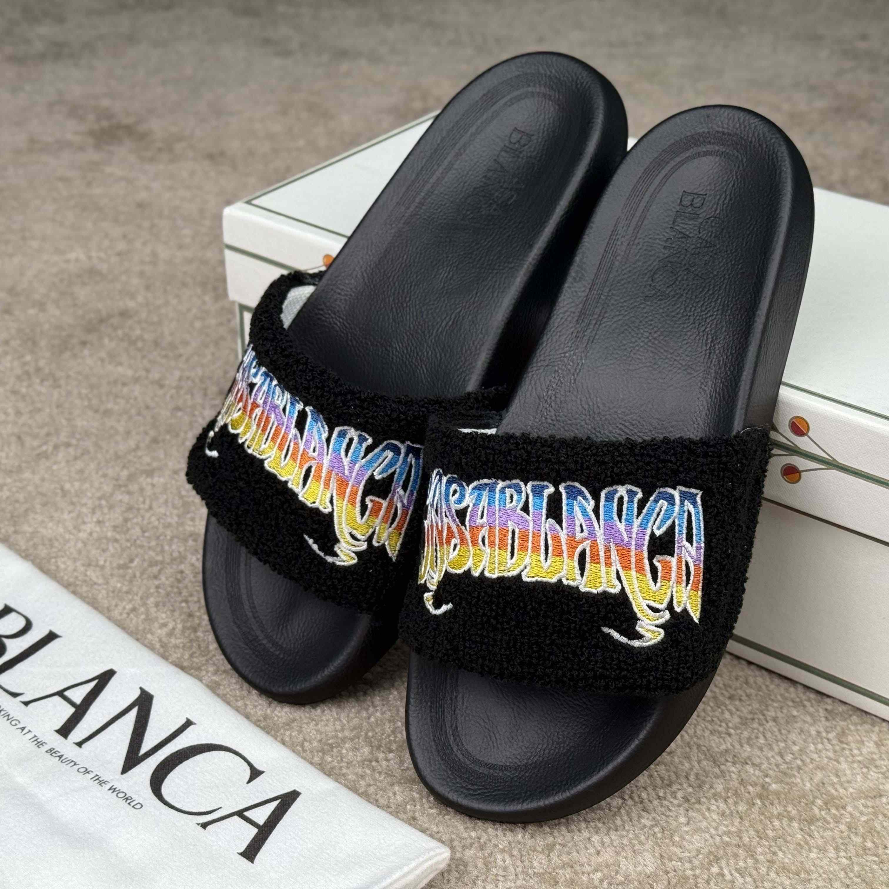 Casablanca Gothic Terry Slider - EUR FASHION