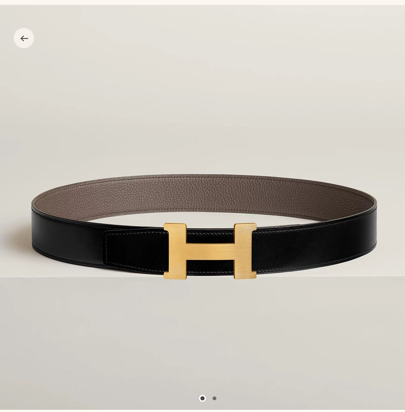 Hermes Leather H Buckle Belt - EUR FASHION