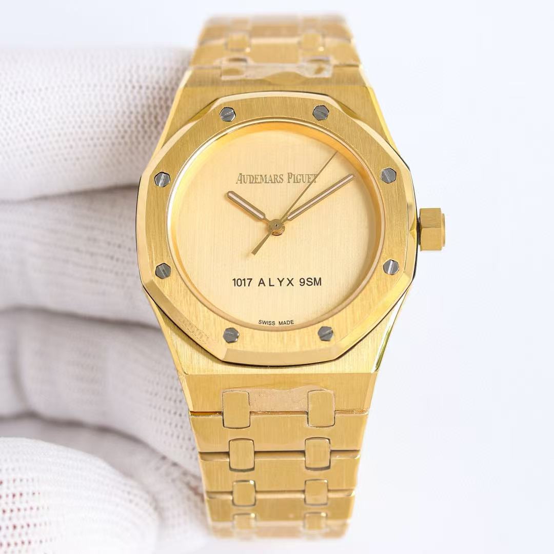 Audemars Piguet Royal Oak 15550BA Champagne Dial 1017 ALYX 9SM in Yellow Gold - EUR FASHION