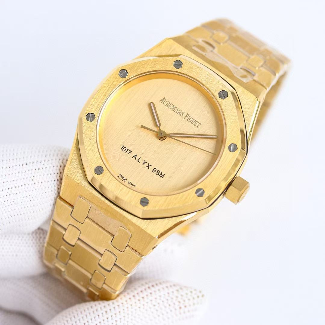 Audemars Piguet Royal Oak 15550BA Champagne Dial 1017 ALYX 9SM in Yellow Gold - EUR FASHION