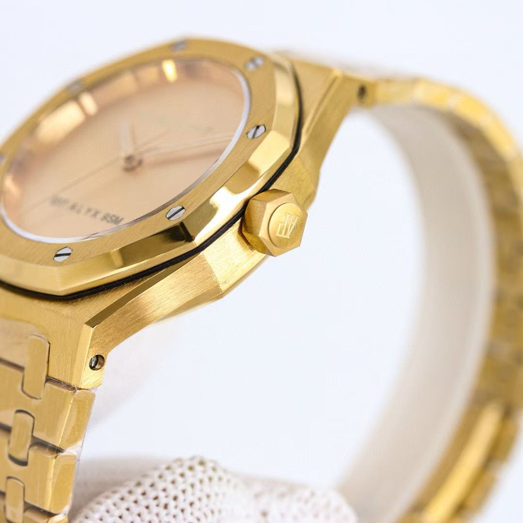 Audemars Piguet Royal Oak 15550BA Champagne Dial 1017 ALYX 9SM in Yellow Gold - EUR FASHION