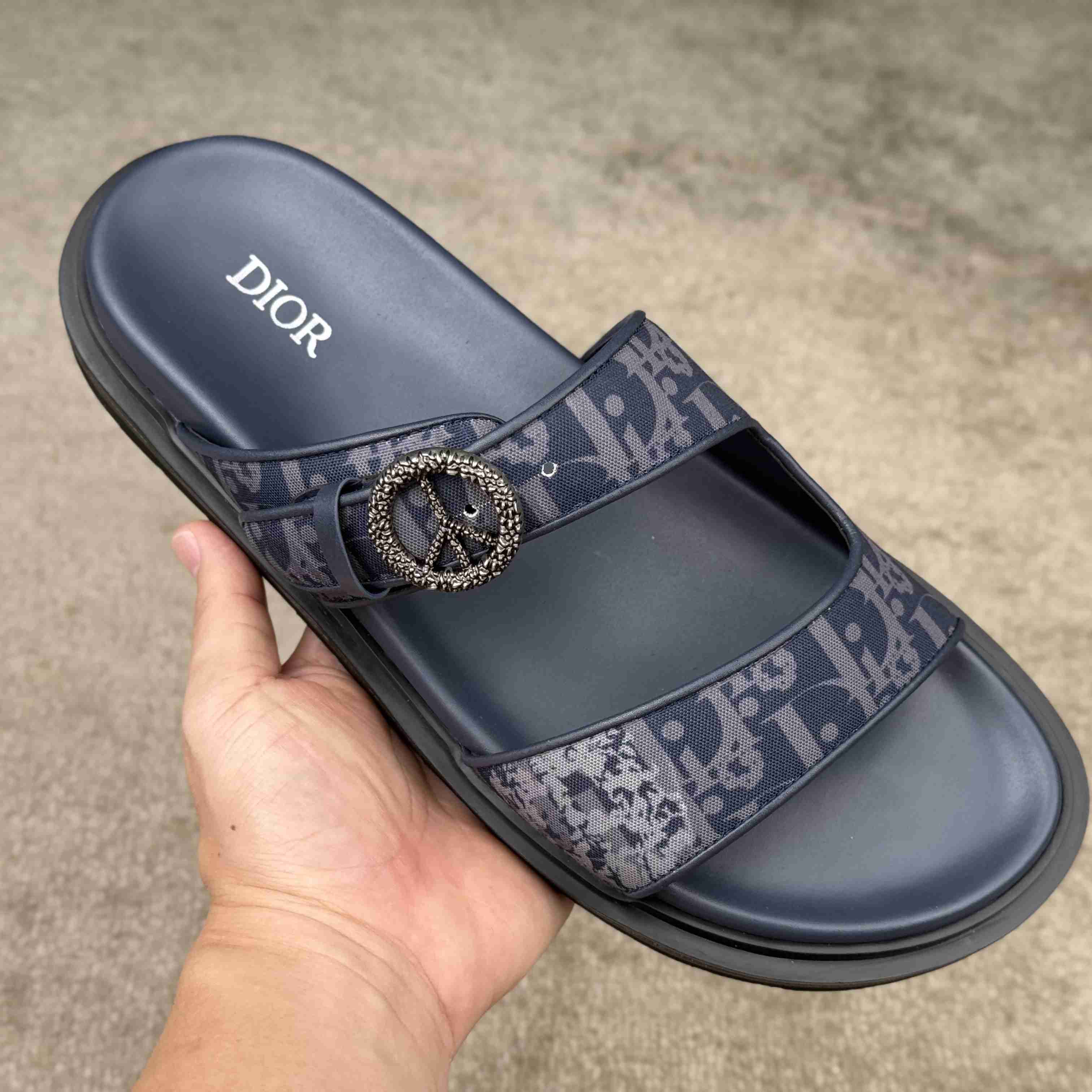 Denim Tears x Dior Aqua Sandal 'Dior Tears - Peace Sign' - EUR FASHION