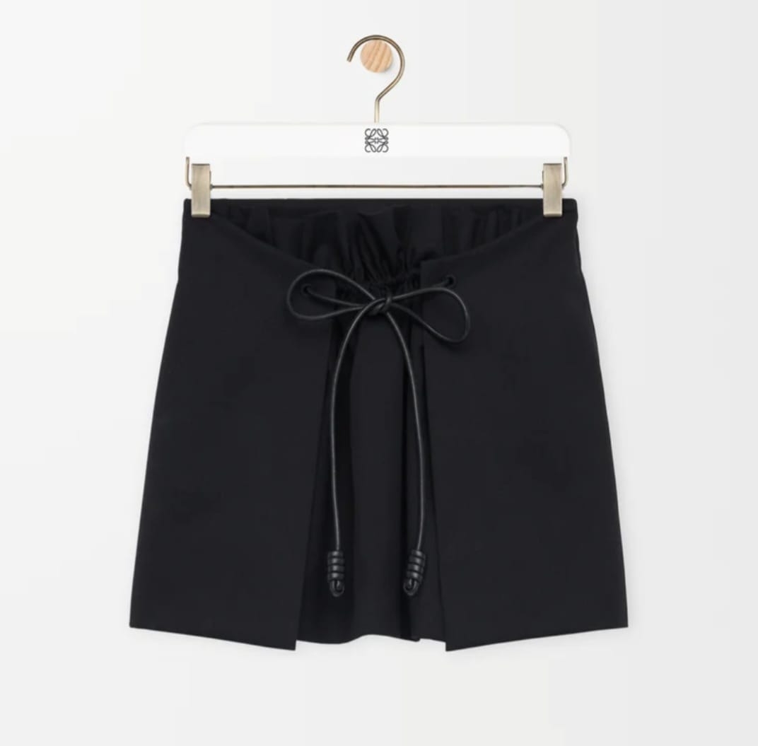 Loewe Logo Cotton And Wool Maxi Skirt - EUR FASHION