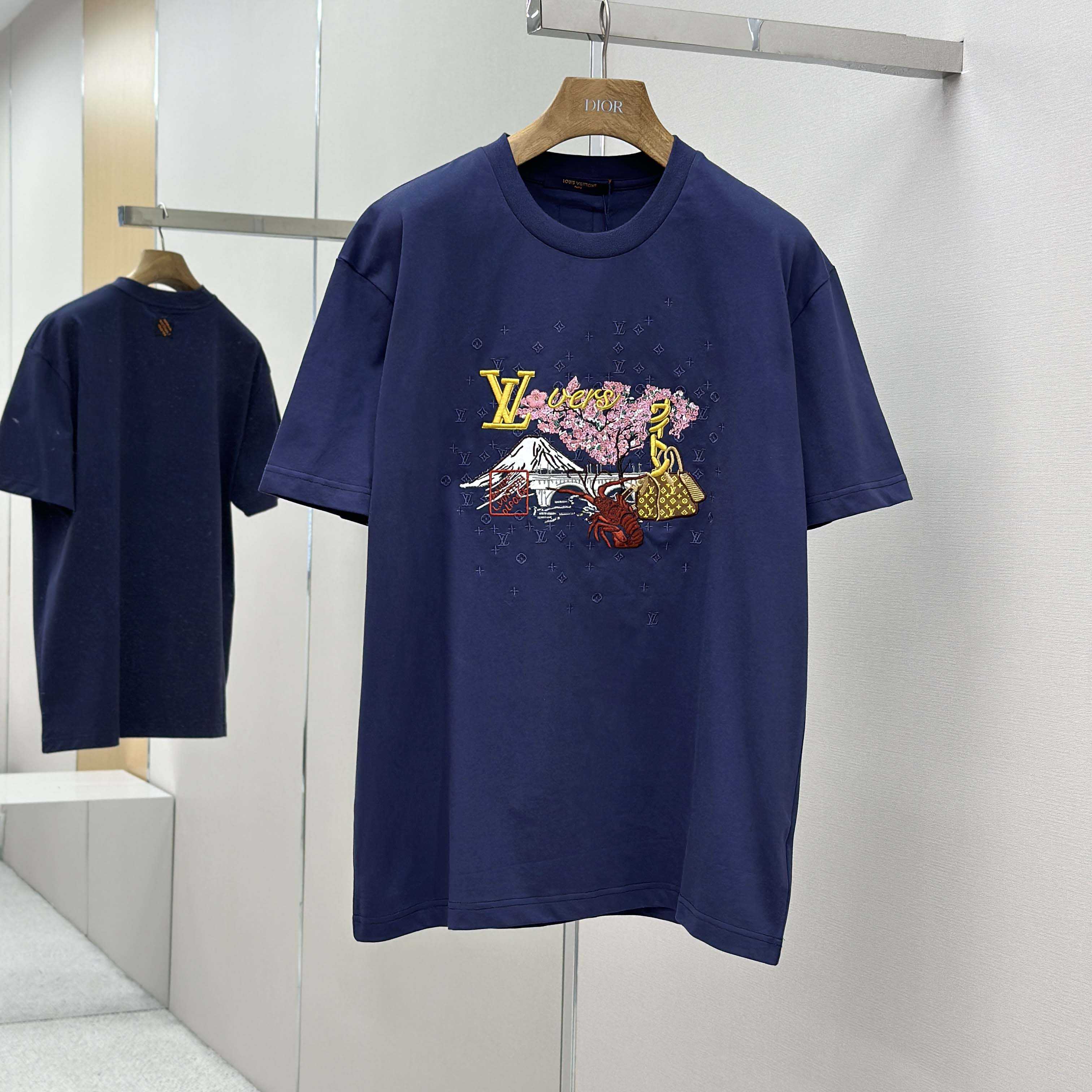 Louis Vuitton Embroidered T-Shirt   1AIMKV - EUR FASHION