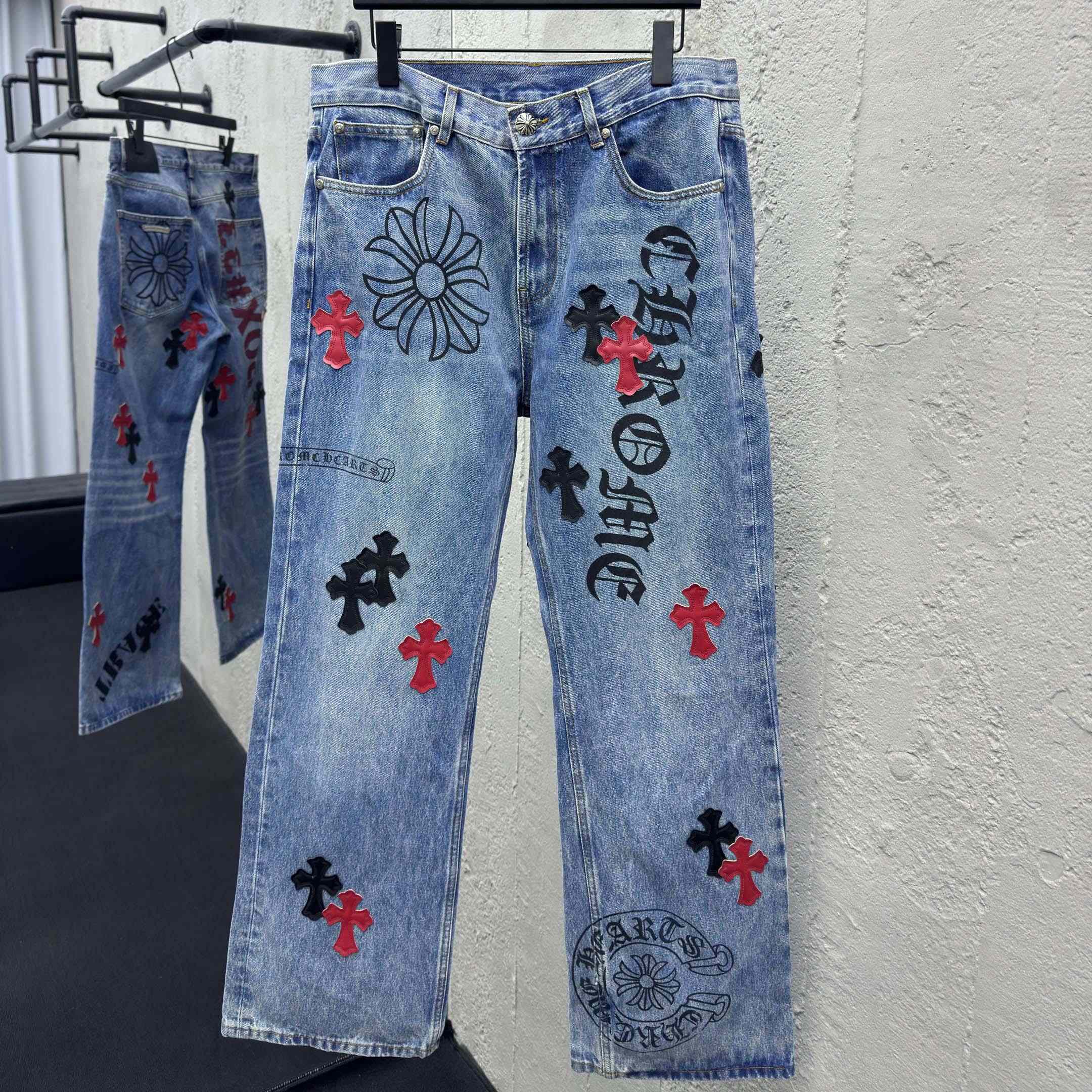 Chrome Hearts Cross Jeans - EUR FASHION