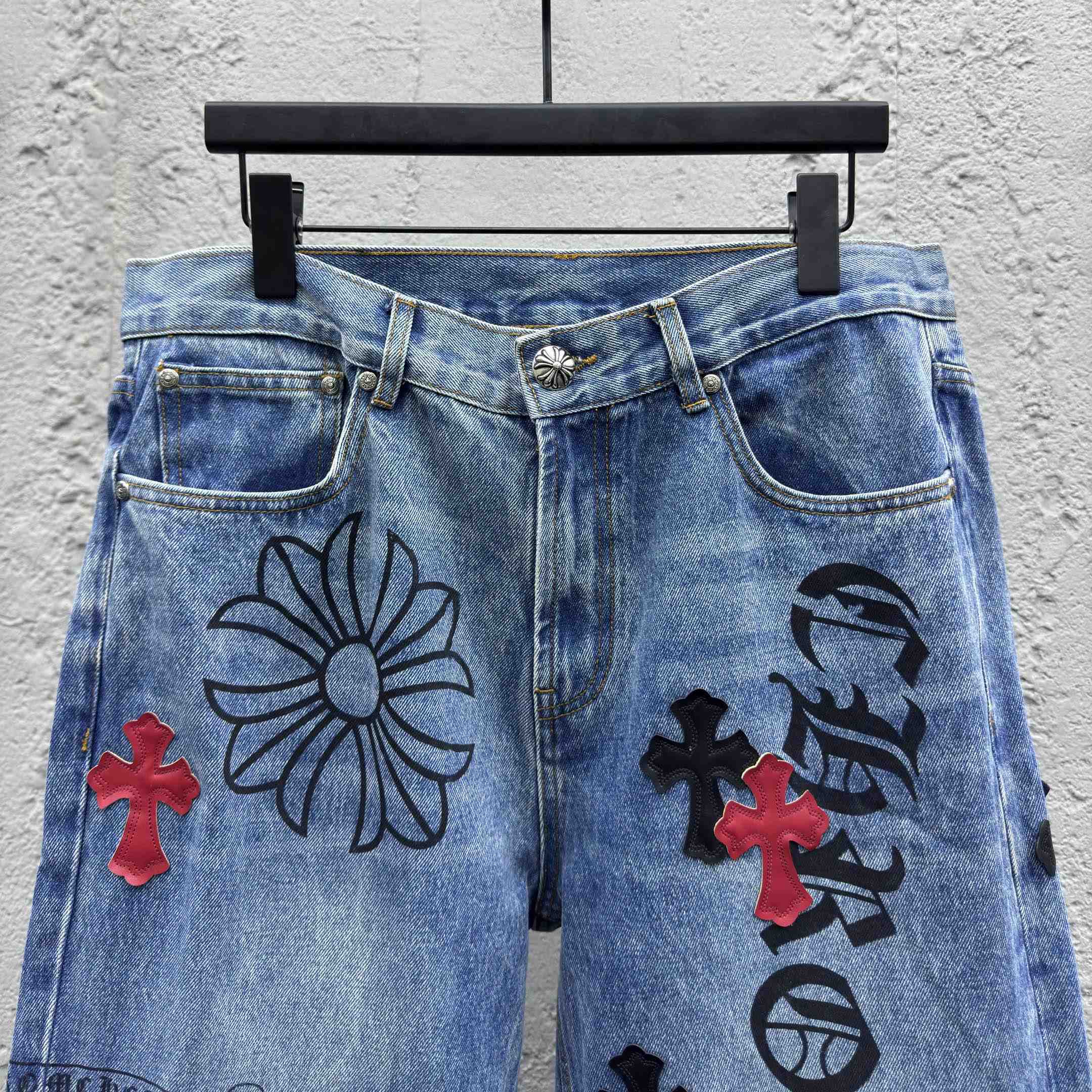 Chrome Hearts Cross Jeans - EUR FASHION