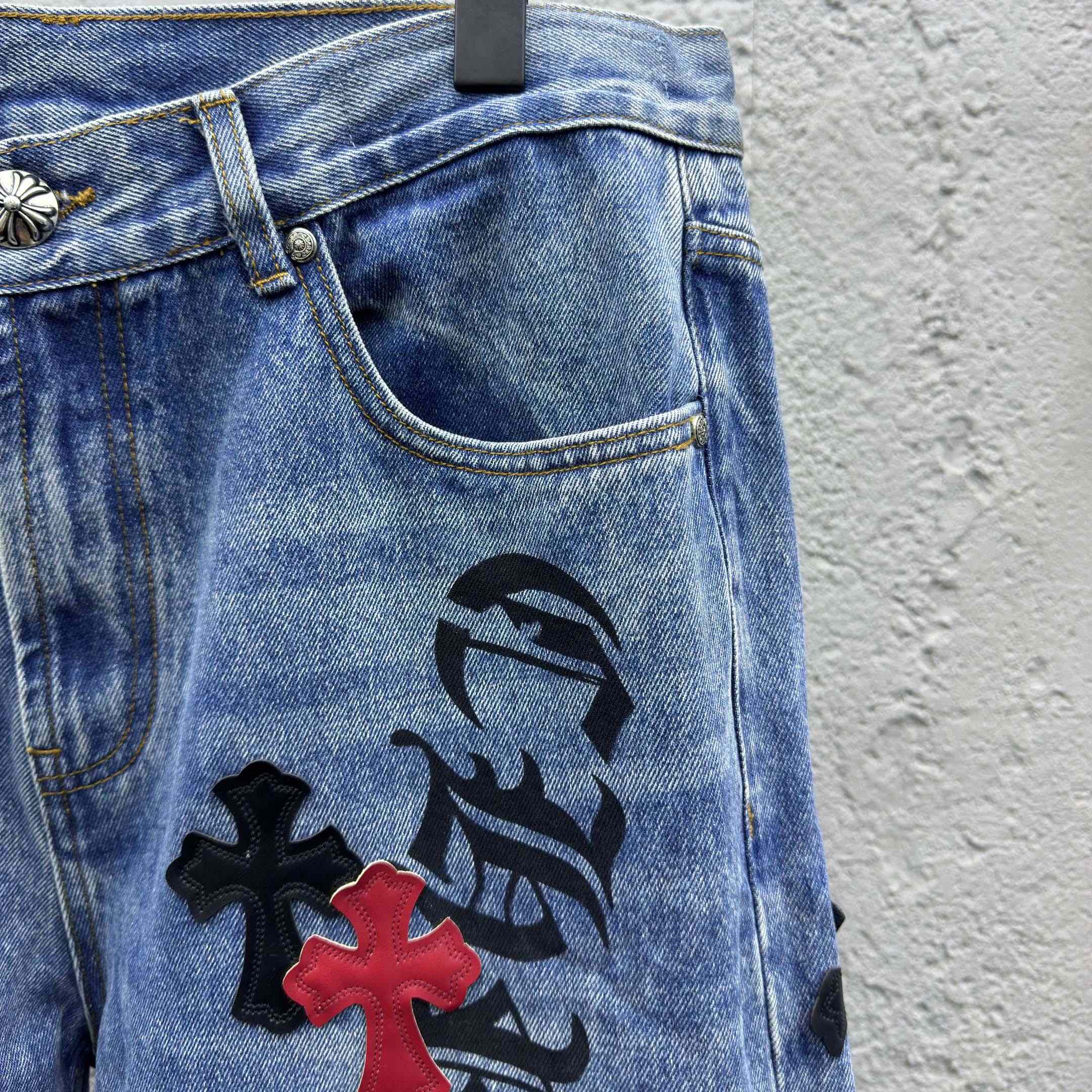 Chrome Hearts Cross Jeans - EUR FASHION