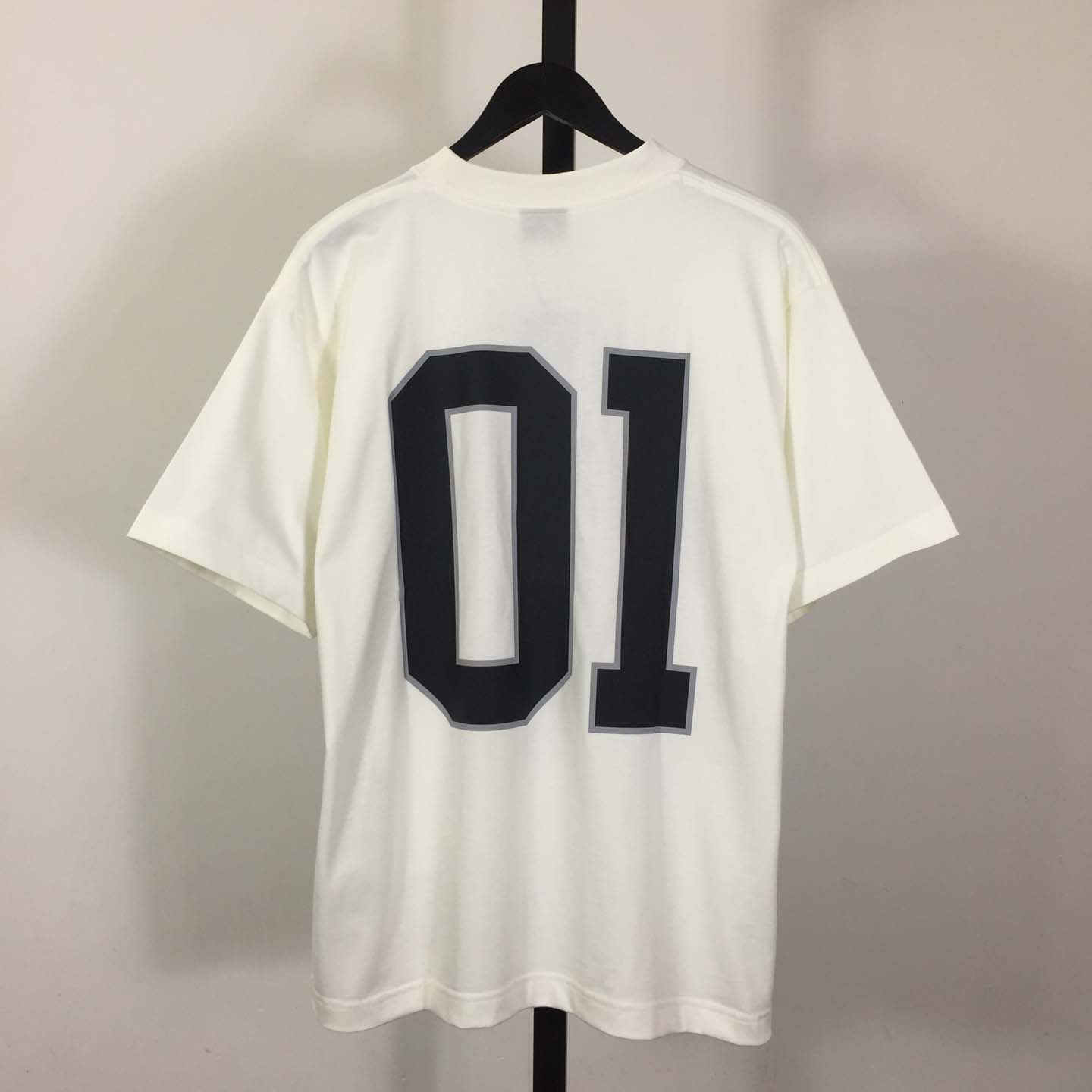 Balenciaga Basketball Series - Oversized T-Shirt In Off White - EUR FASHION