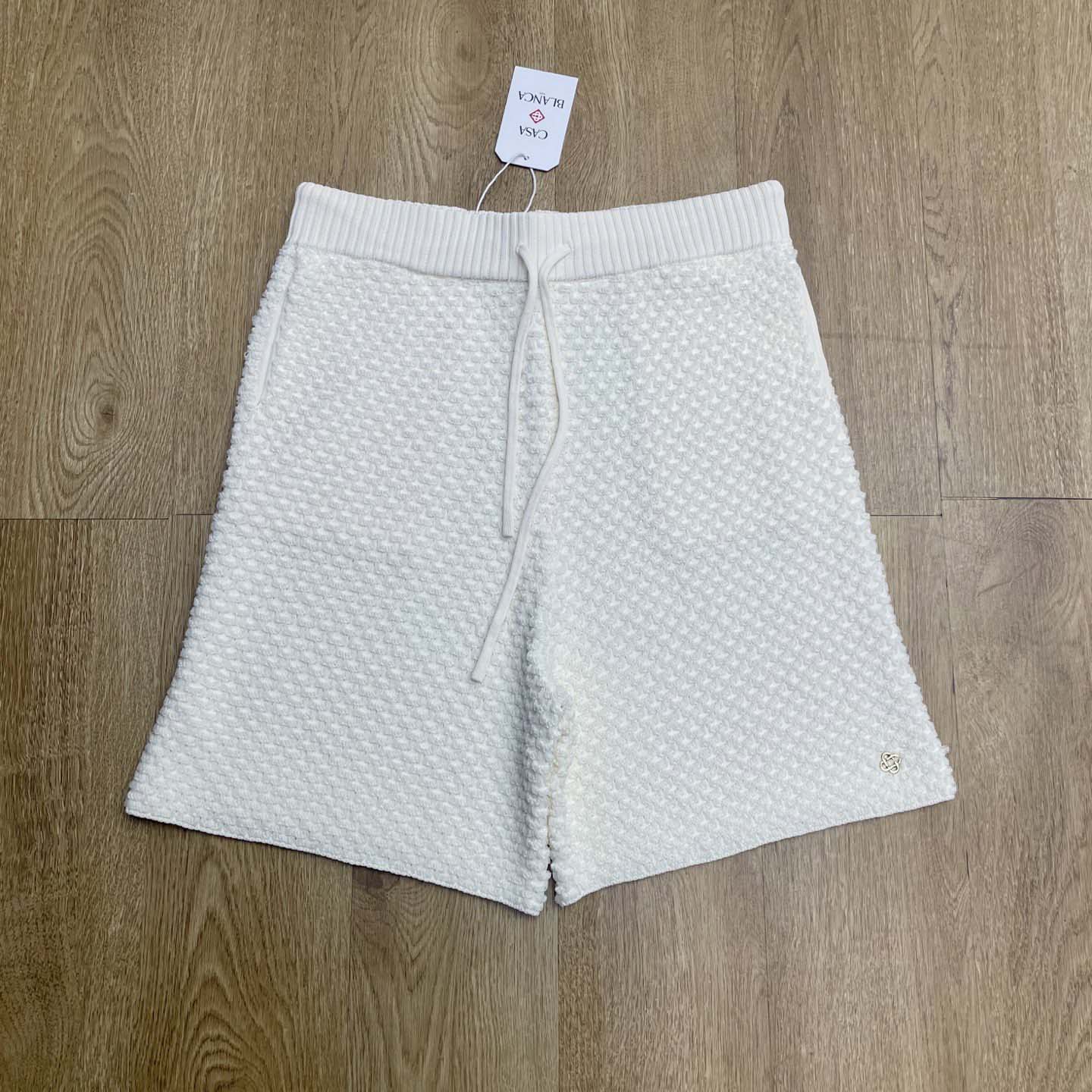 Casablanca Textured Cotton Drawstring Shorts   D0092 - EUR FASHION