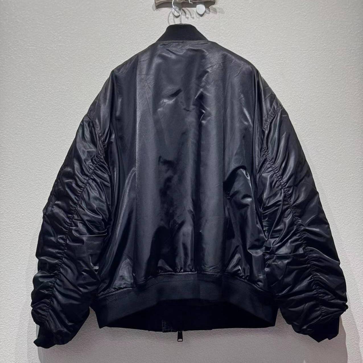 Balenciaga Bomber Jacket Large Fit In Black - EUR FASHION
