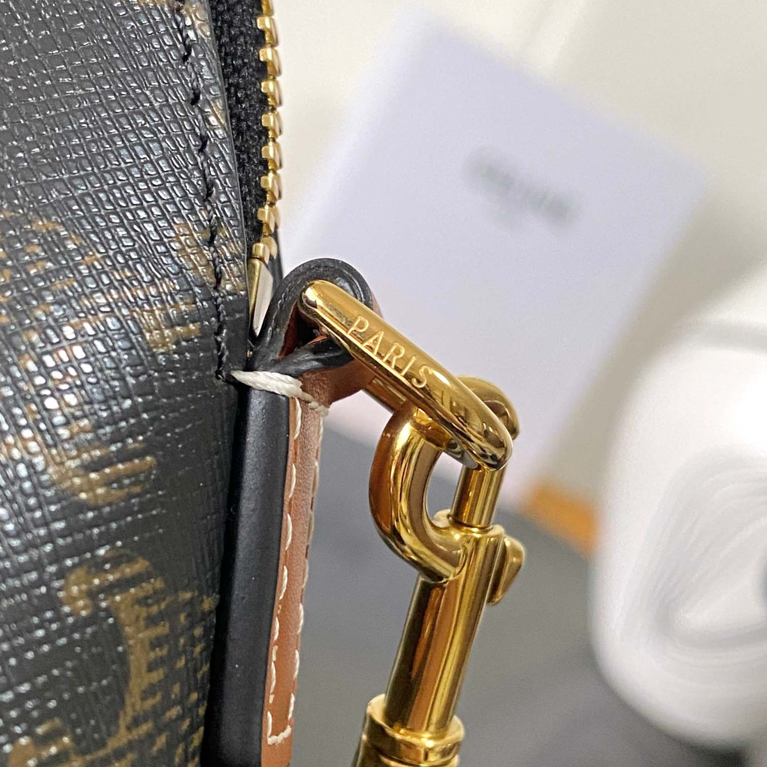 Celine Small Bowling In Triomphe Canvas And Calfskin  - EUR FASHION