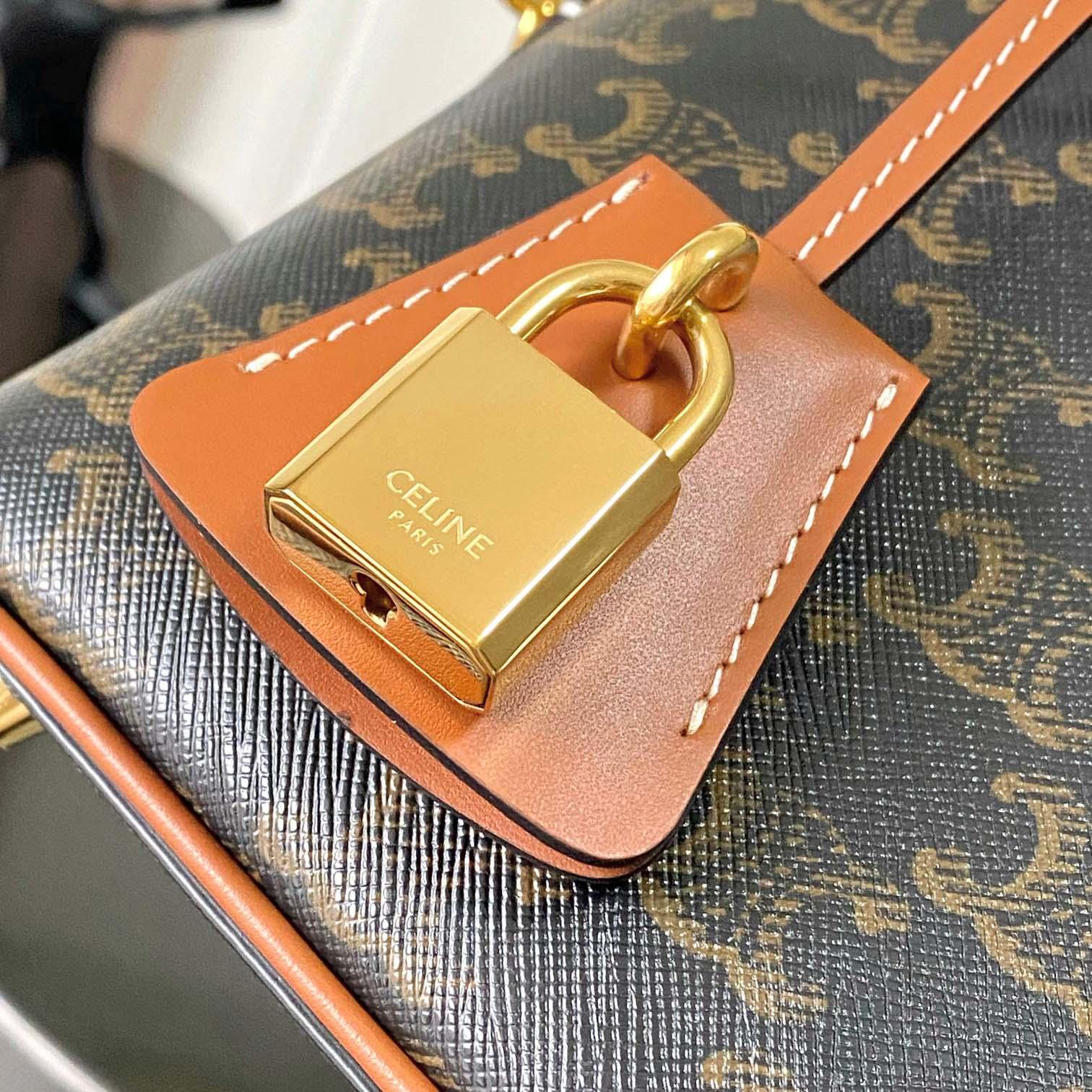 Celine Small Bowling In Triomphe Canvas And Calfskin  - EUR FASHION