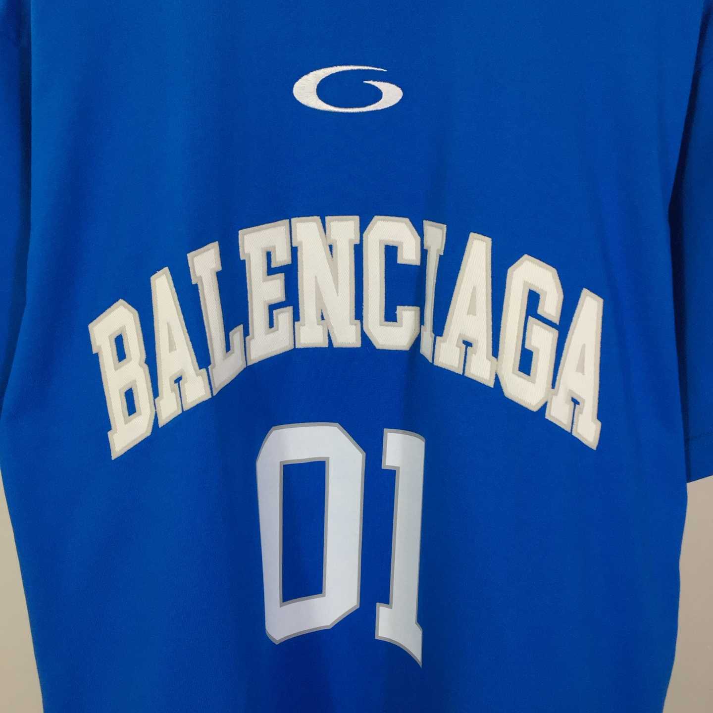 Balenciaga Basketball Series - Oversized T-Shirt In Blue - EUR FASHION