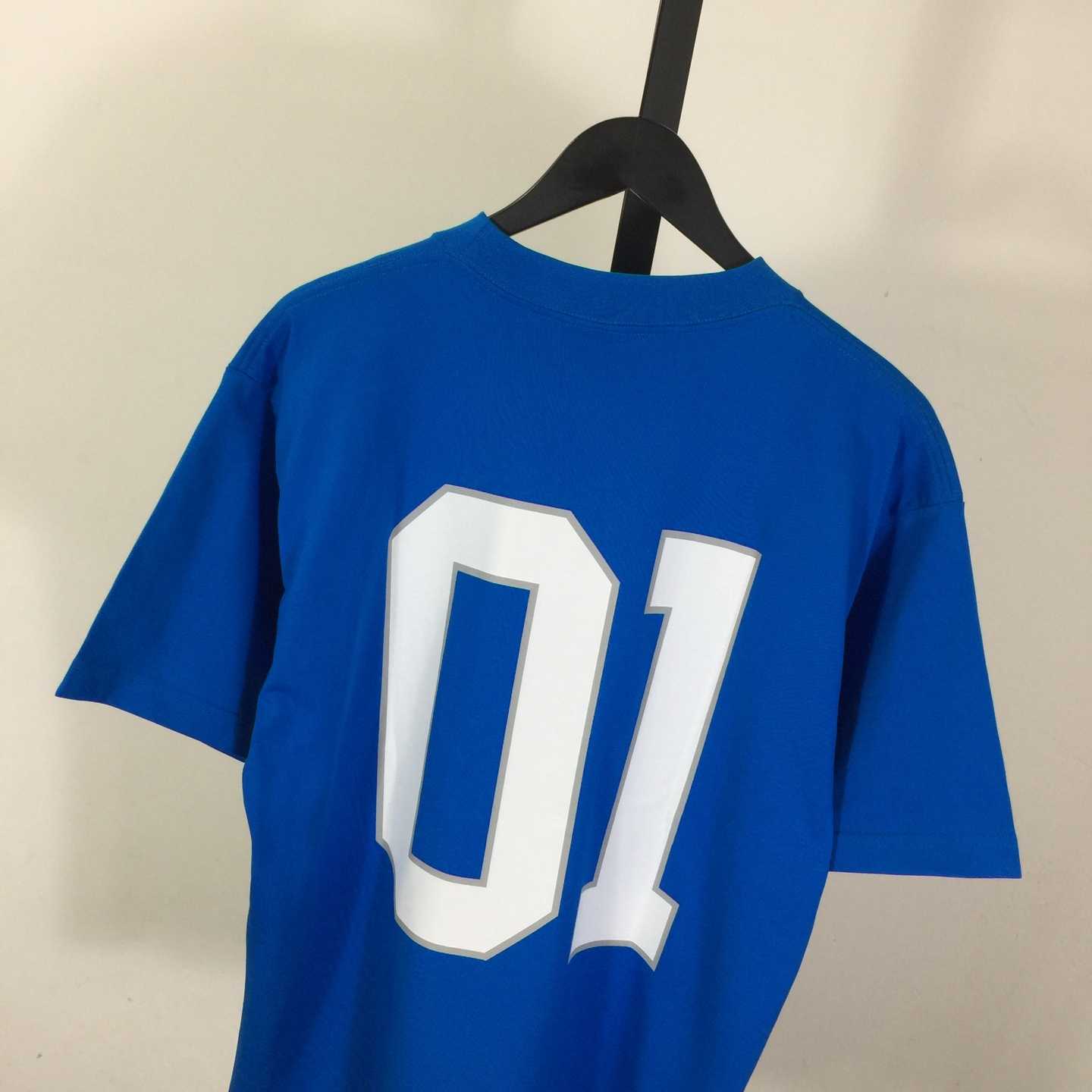Balenciaga Basketball Series - Oversized T-Shirt In Blue - EUR FASHION