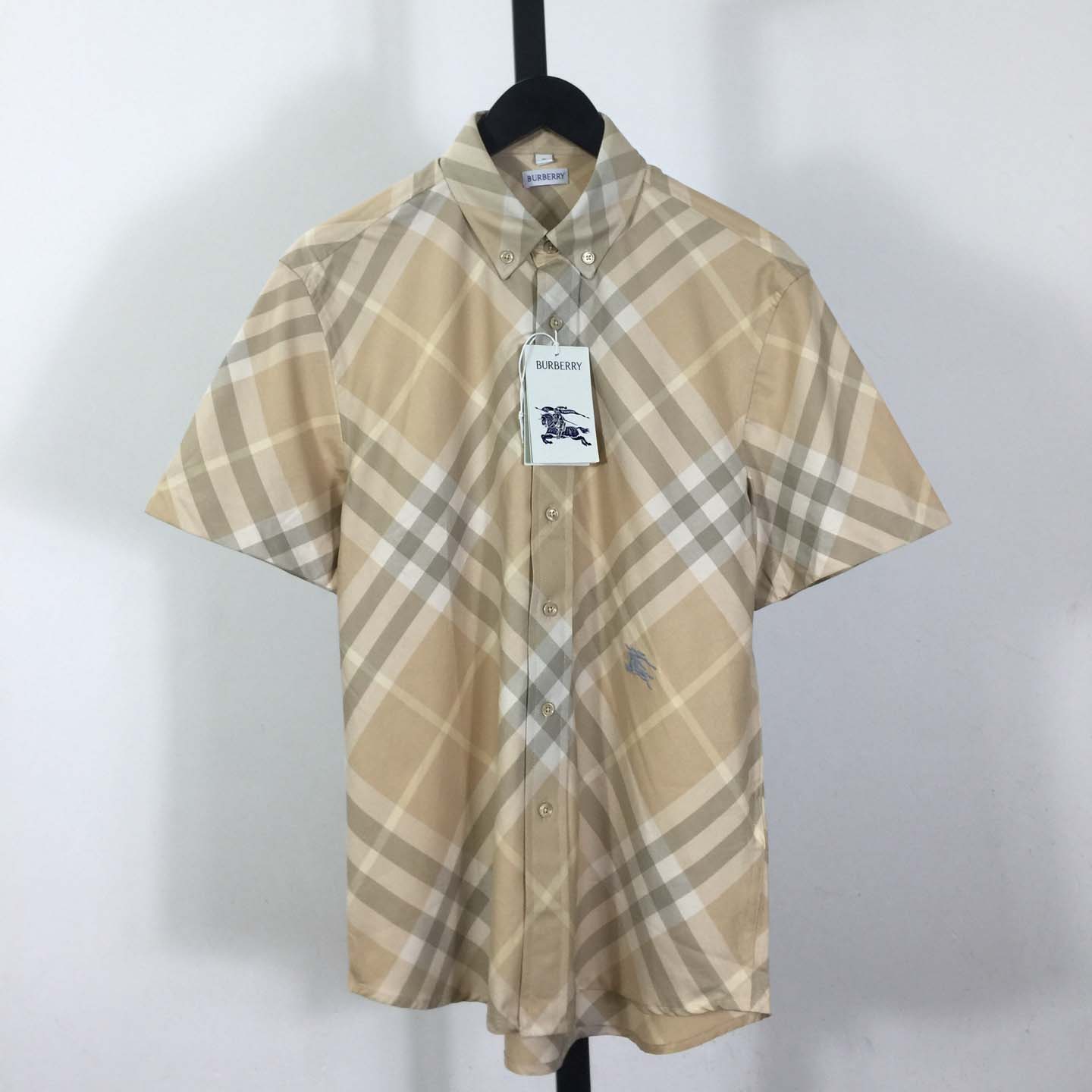 Burberry Men's Check cotton shirt - EUR FASHION