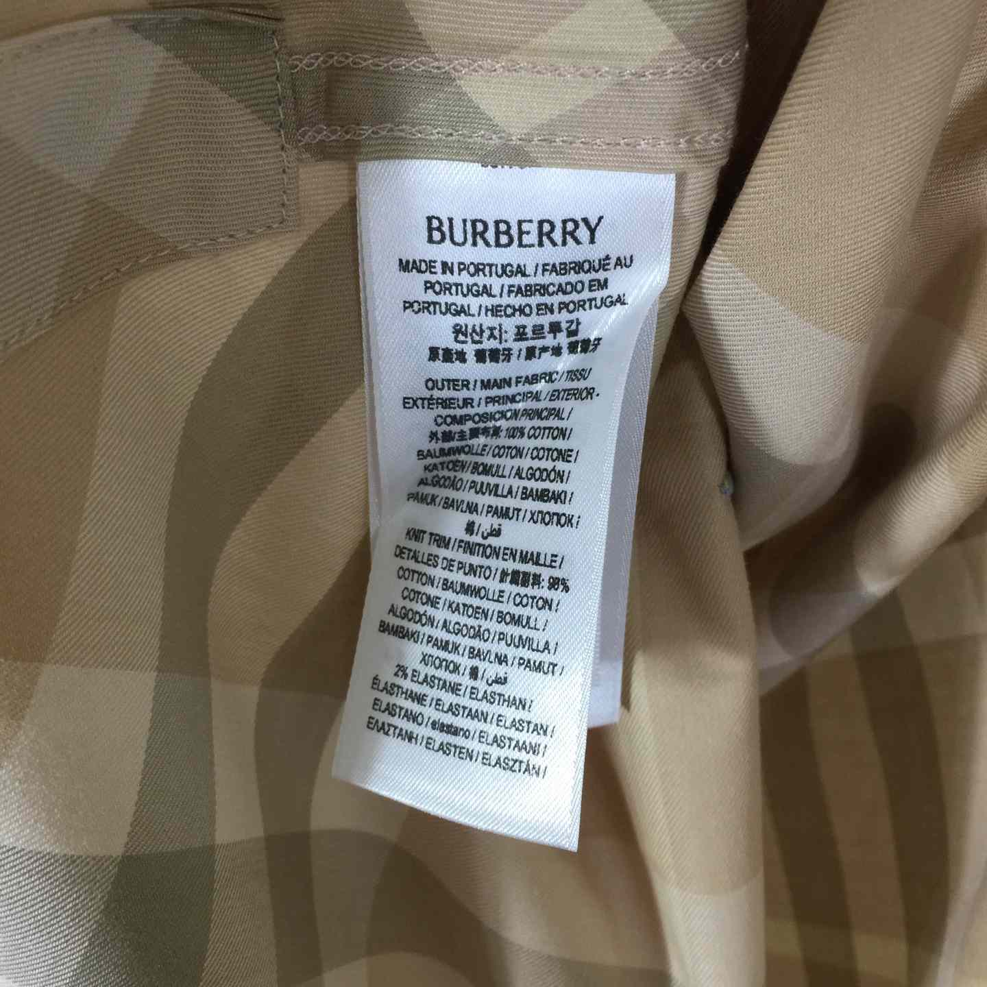 Burberry Men's Check cotton shirt - EUR FASHION