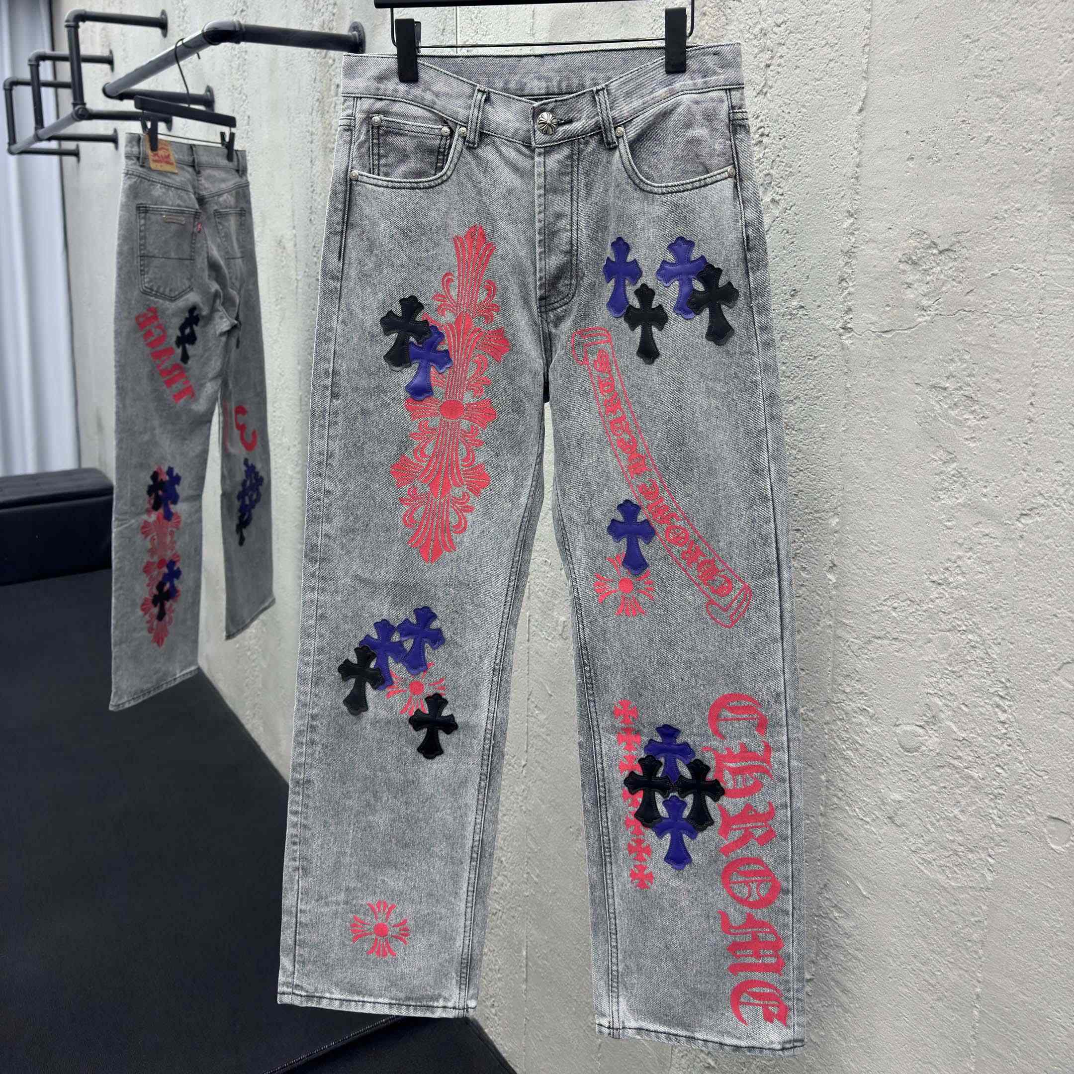 Chrome Hearts Cross Jeans - EUR FASHION