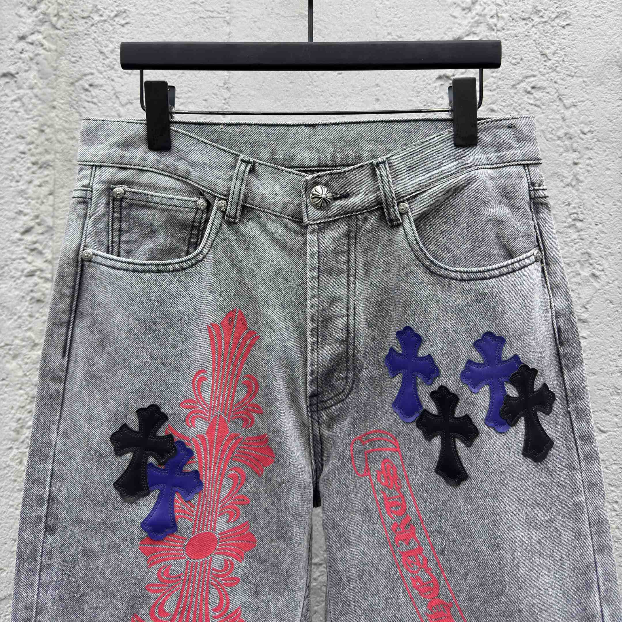 Chrome Hearts Cross Jeans - EUR FASHION