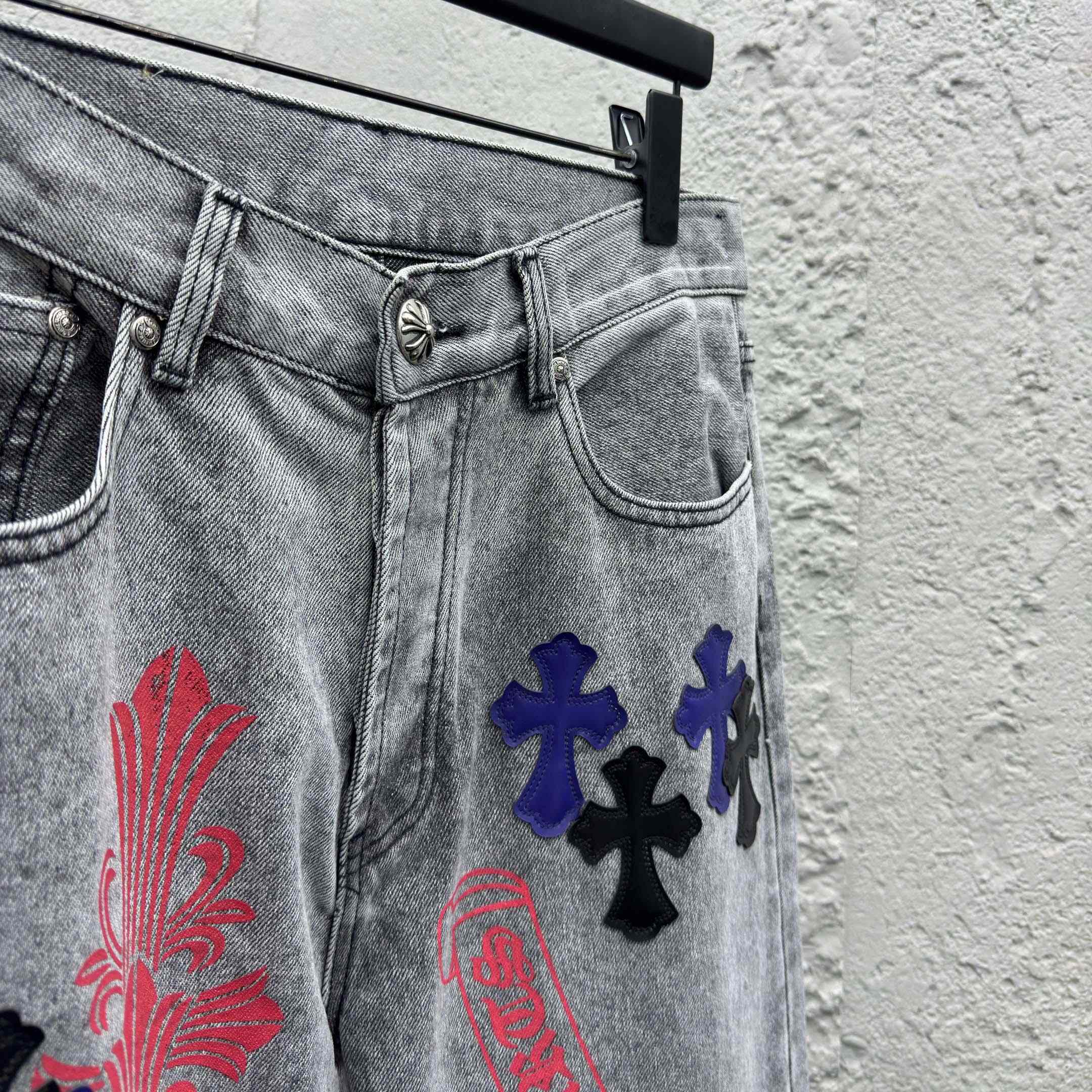Chrome Hearts Cross Jeans - EUR FASHION