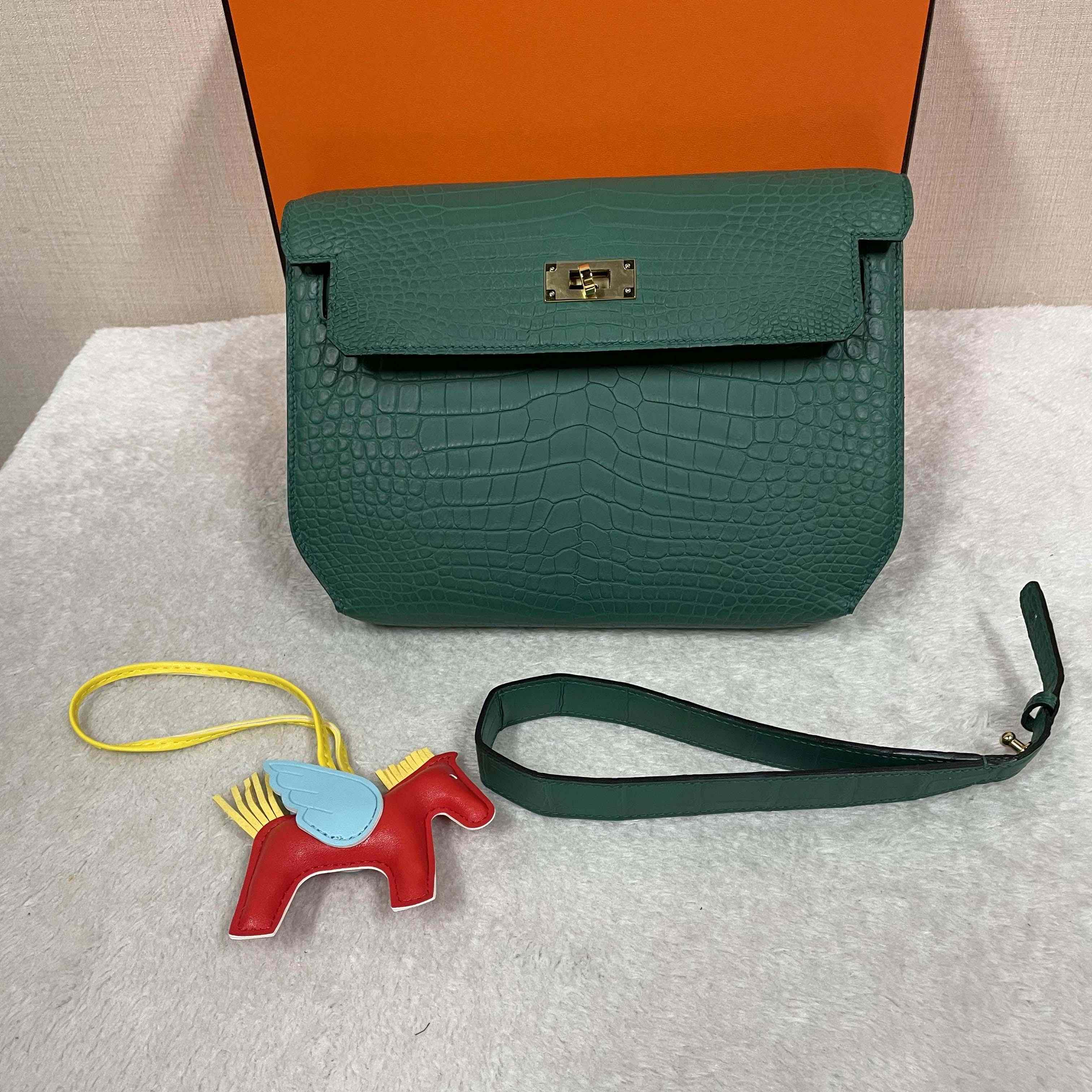Hermes Kelly Depeche Malachite 25cm - EUR FASHION