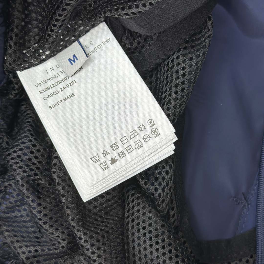 Moncler Blue Tricolour-Trimmed Swim Shorts - EUR FASHION