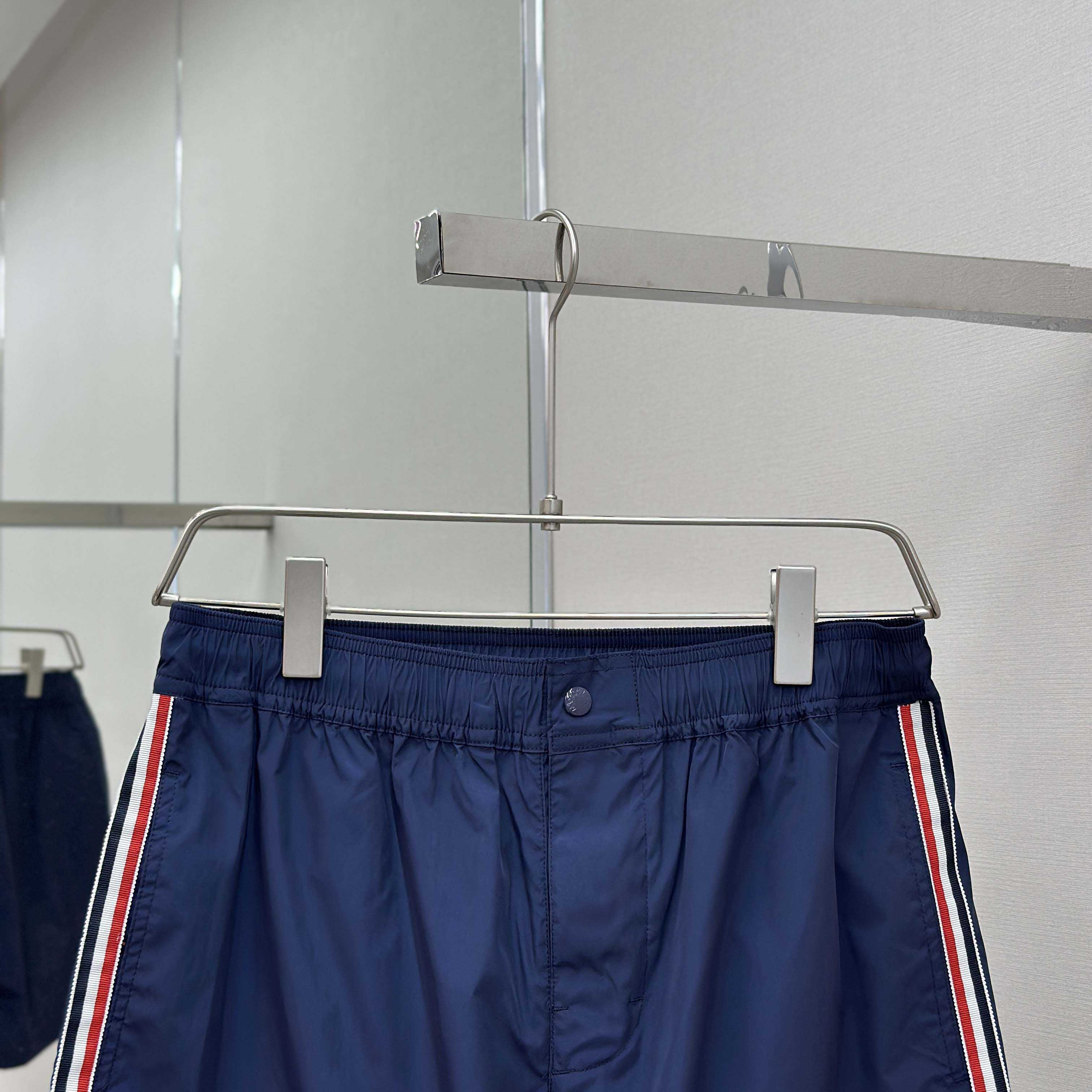 Moncler Blue Tricolour-Trimmed Swim Shorts - EUR FASHION
