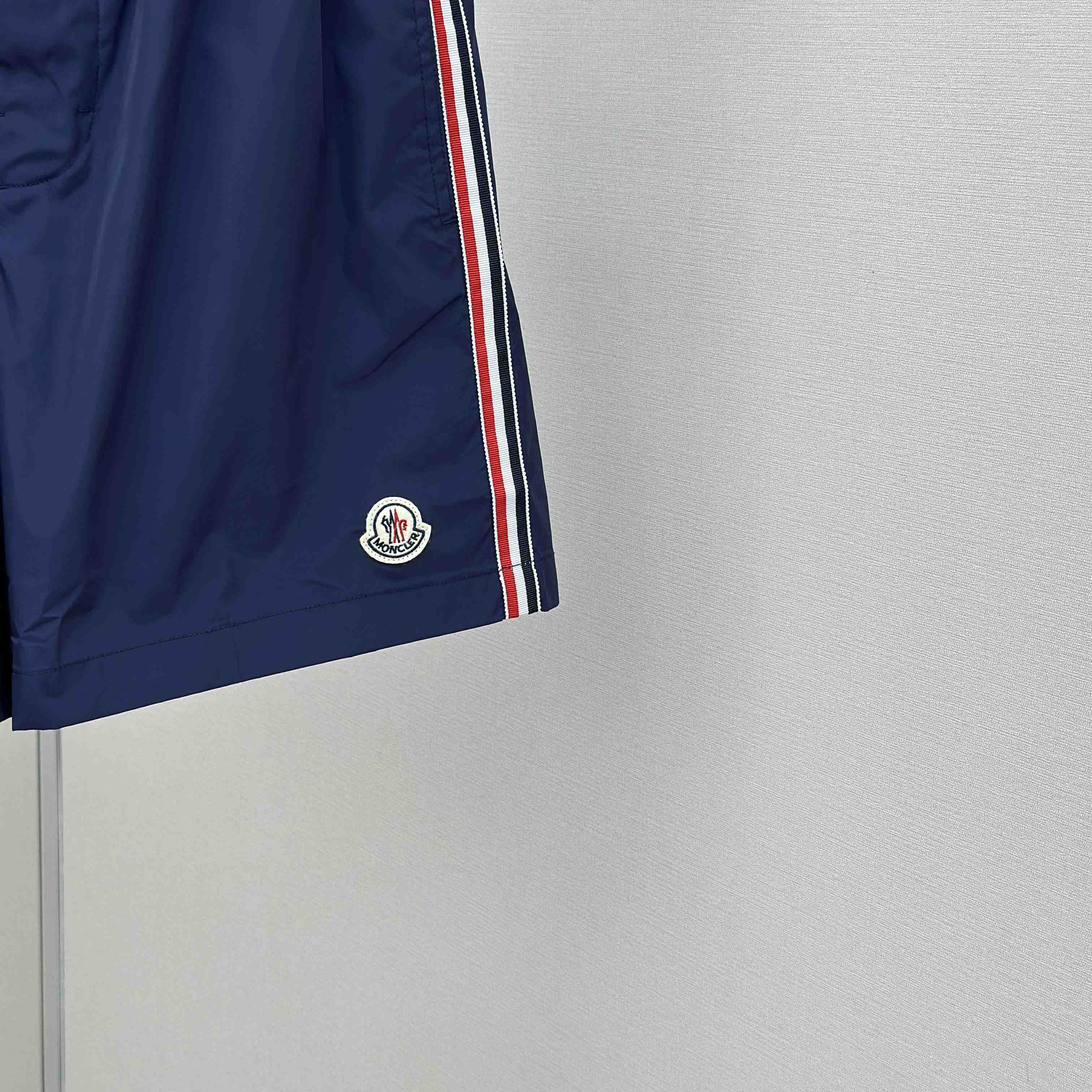Moncler Blue Tricolour-Trimmed Swim Shorts - EUR FASHION