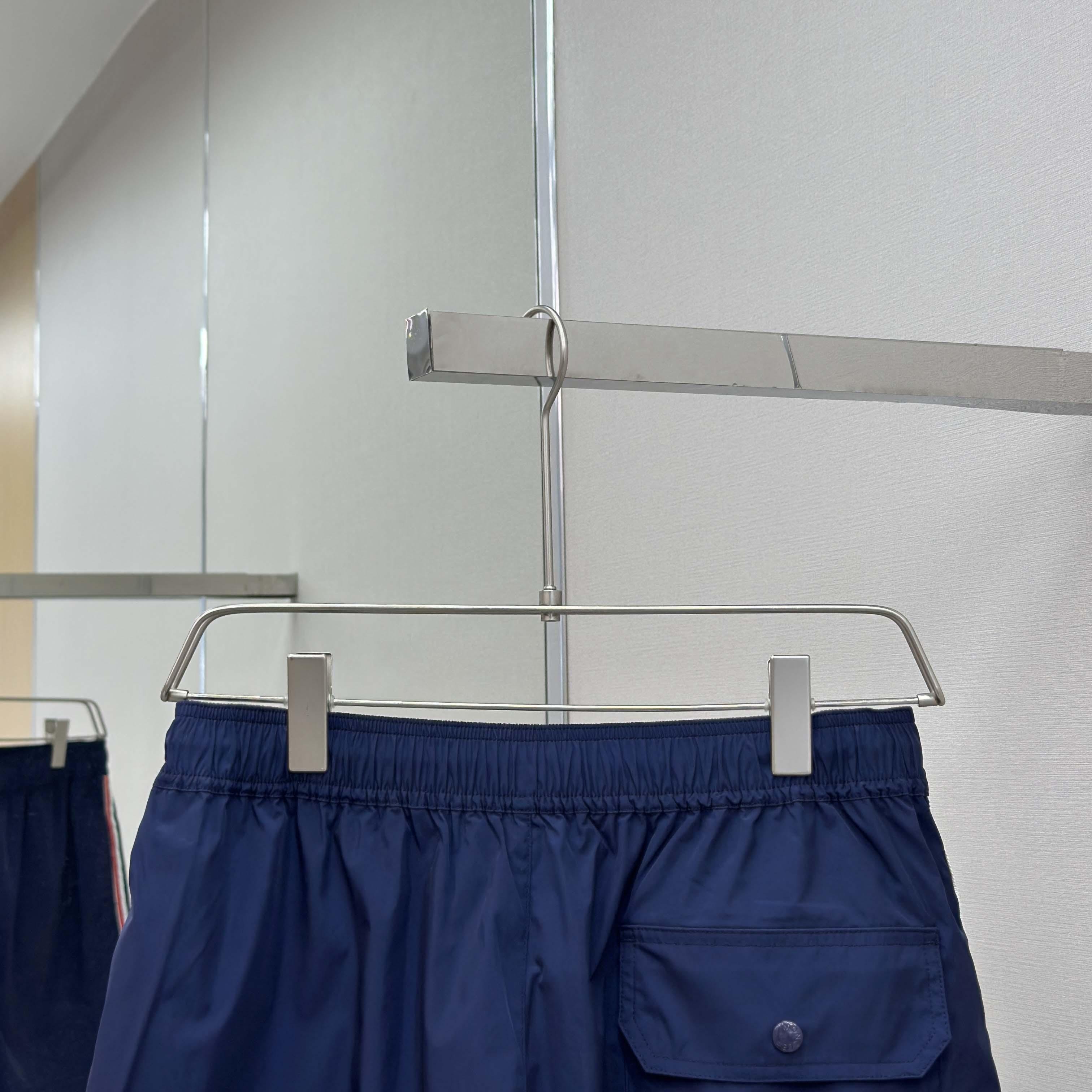 Moncler Blue Tricolour-Trimmed Swim Shorts - EUR FASHION