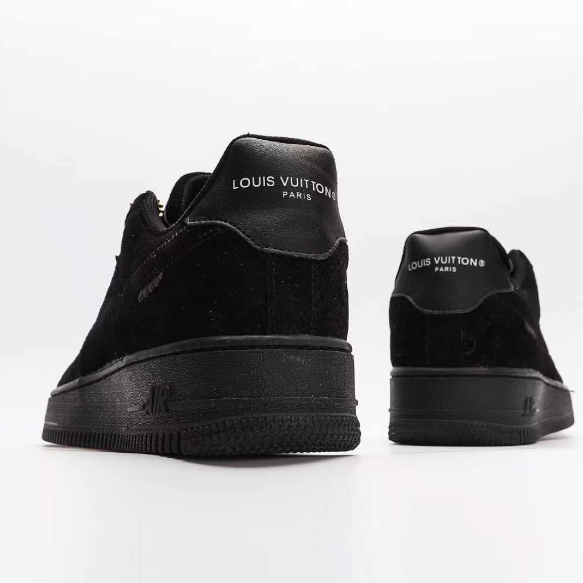 Nike x Louis Vuitton Air Force 1 Low 'Triple Black' - EUR FASHION