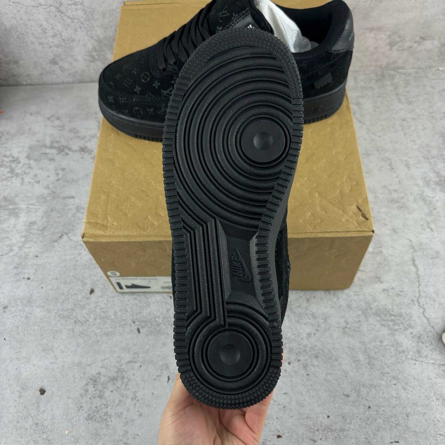 Nike x Louis Vuitton Air Force 1 Low 'Triple Black' - EUR FASHION