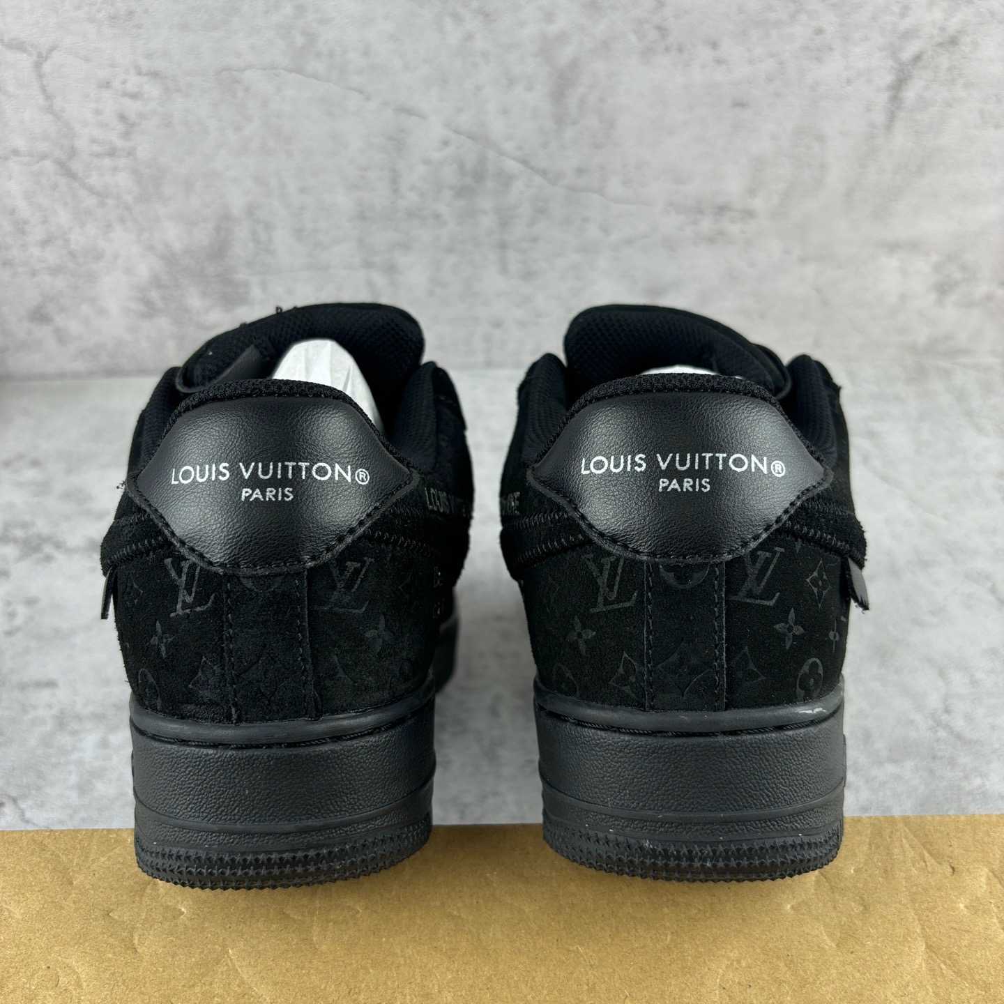 Nike x Louis Vuitton Air Force 1 Low 'Triple Black' - EUR FASHION