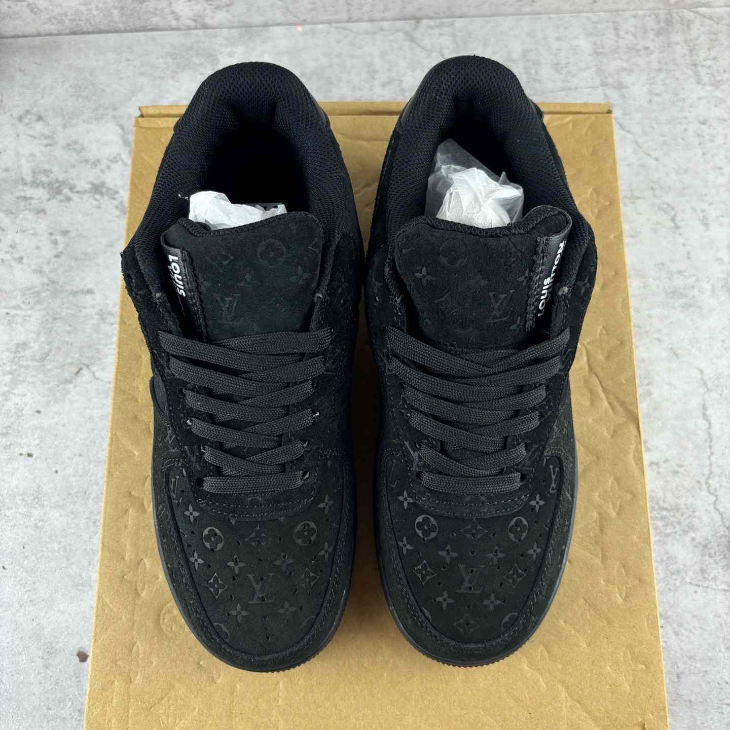 Nike x Louis Vuitton Air Force 1 Low 'Triple Black' - EUR FASHION