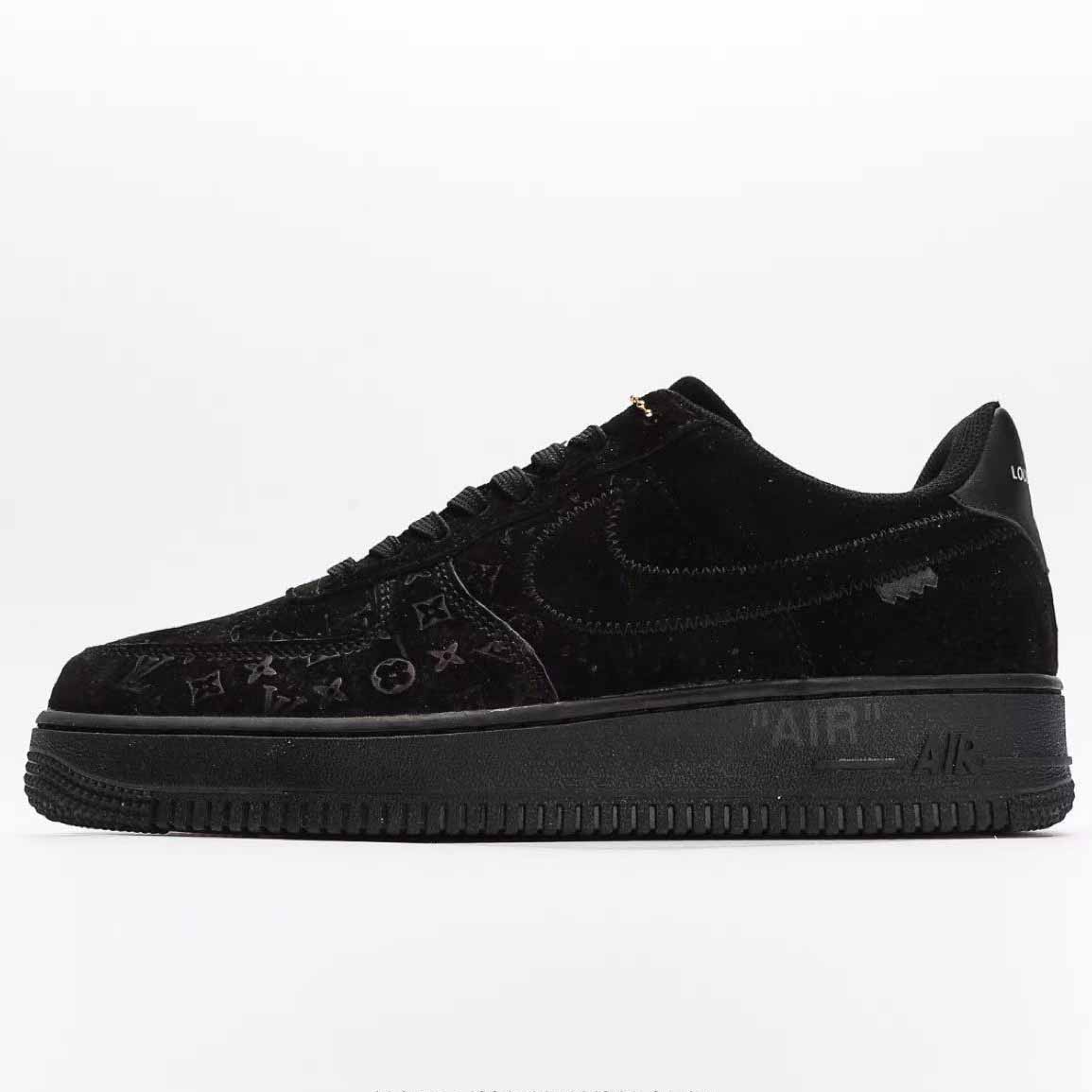 Nike x Louis Vuitton Air Force 1 Low 'Triple Black' - EUR FASHION