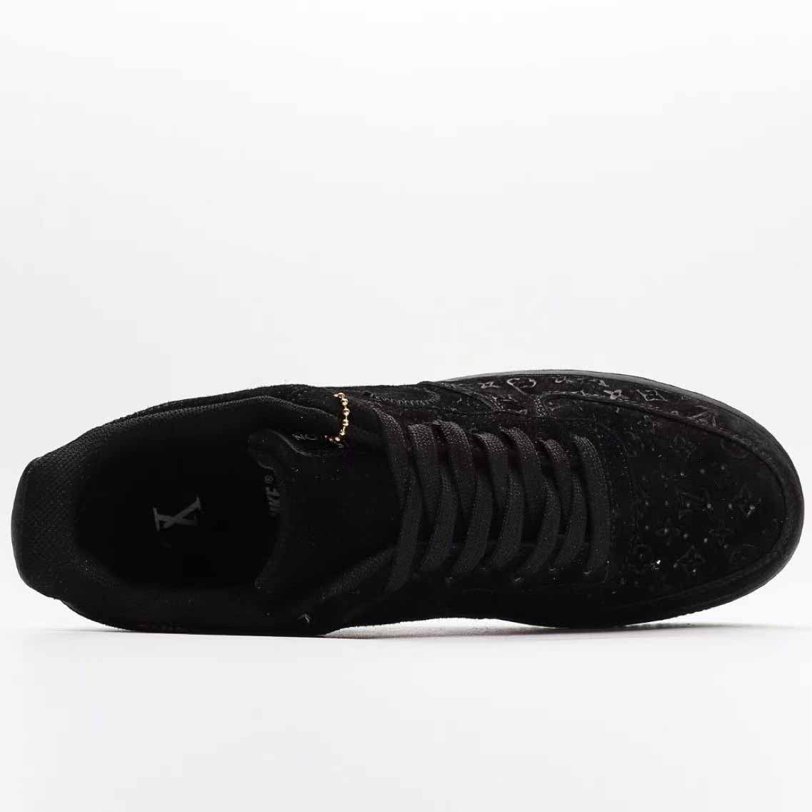 Nike x Louis Vuitton Air Force 1 Low 'Triple Black' - EUR FASHION