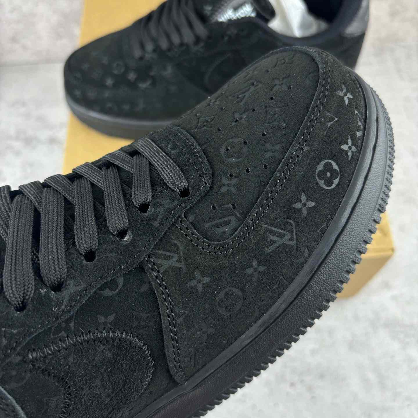 Nike x Louis Vuitton Air Force 1 Low 'Triple Black' - EUR FASHION