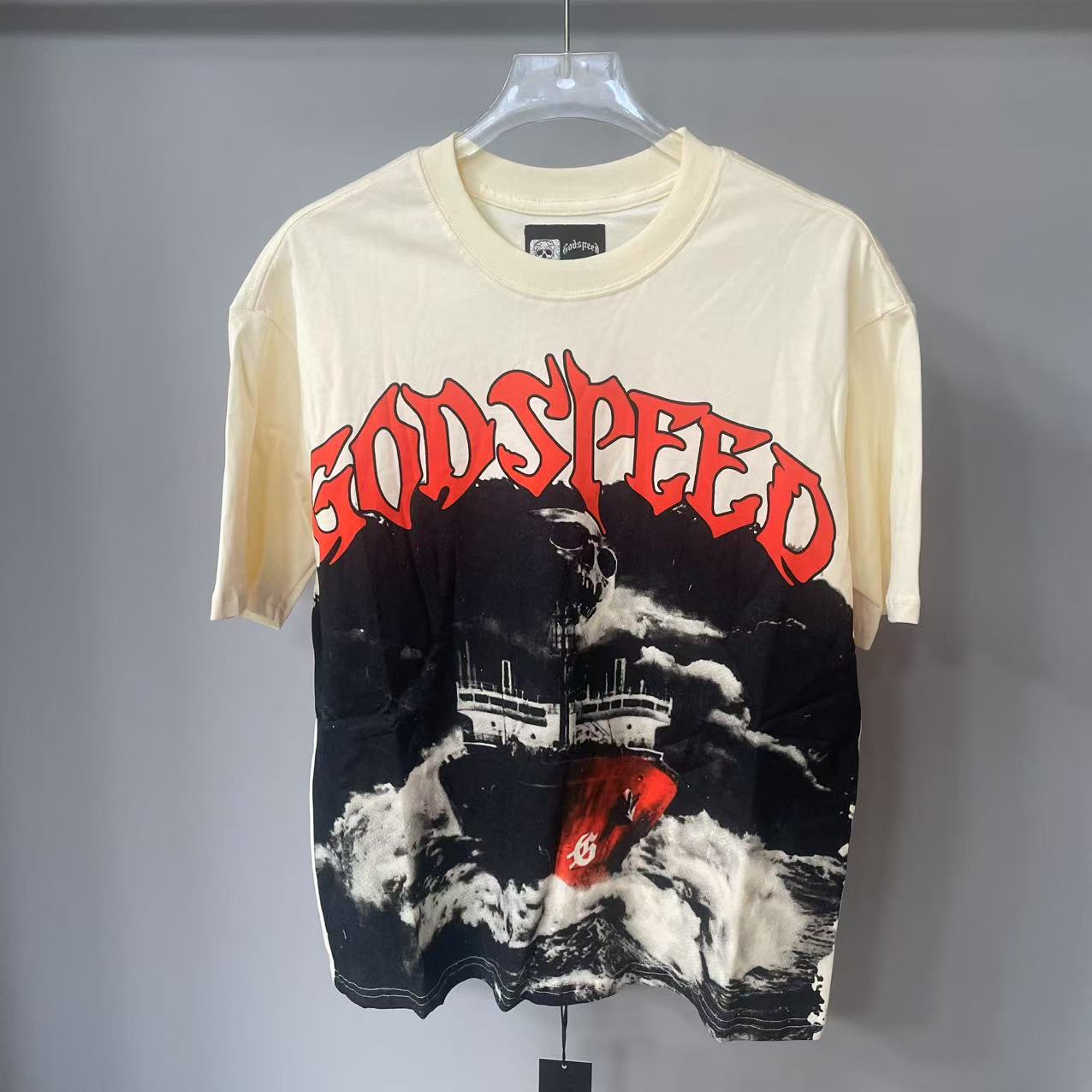 Godspeed Sea Sick T-shirt Bone Hombre - EUR FASHION