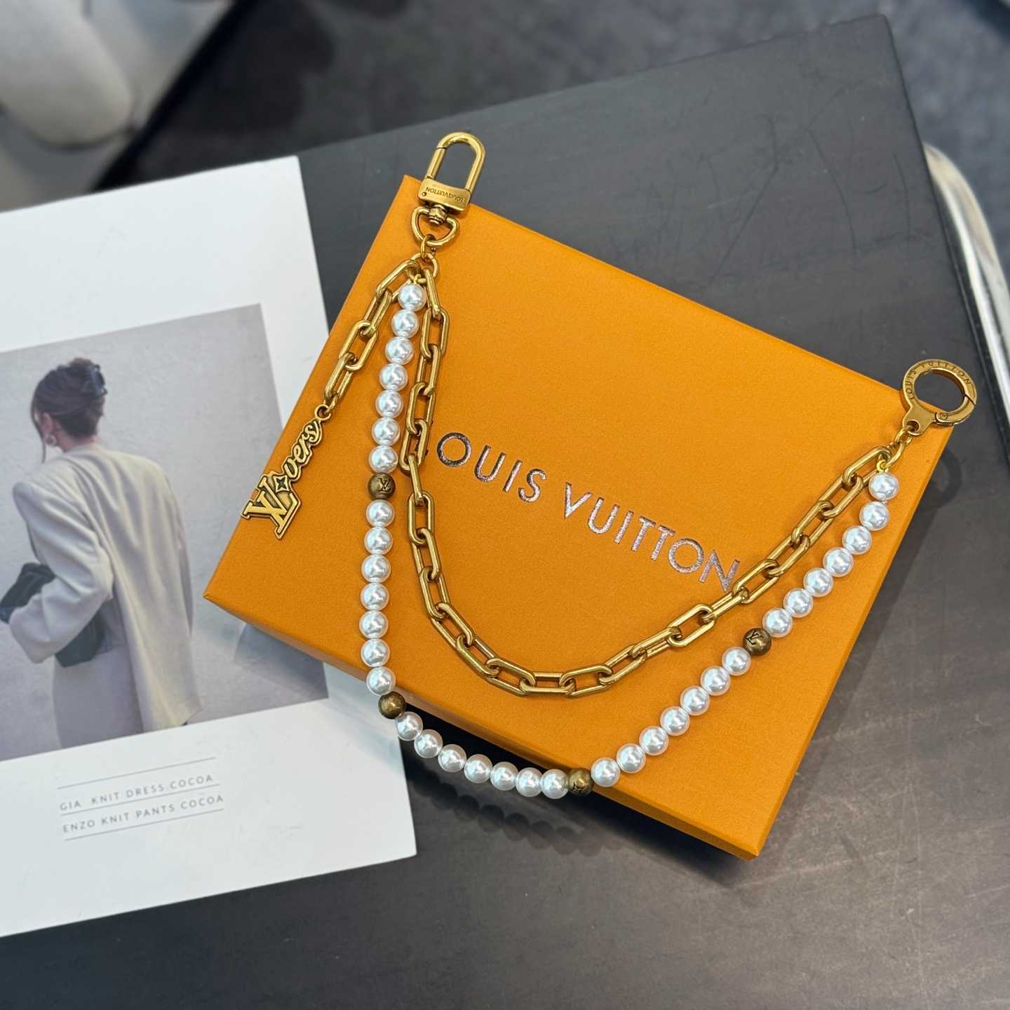 Louis Vuitton Pearls Mini Chain Belt   M03023 - EUR FASHION