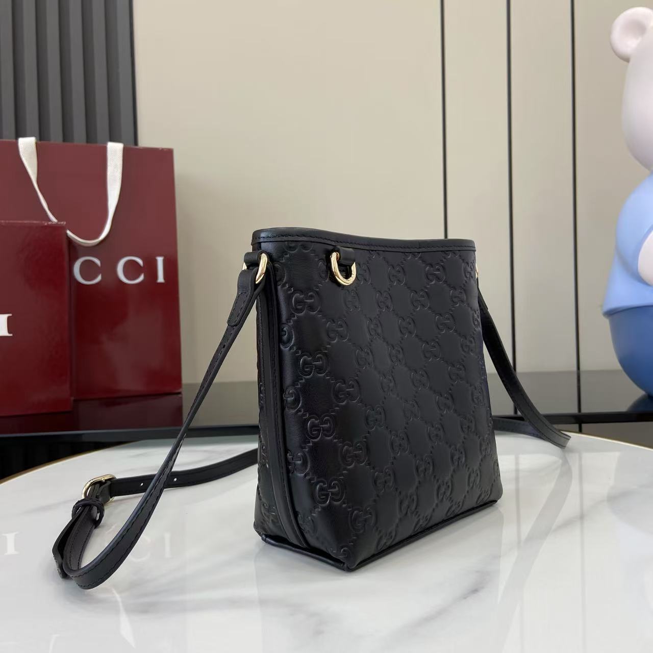 Gucci GG Emblem Nano Bucket Bag - EUR FASHION