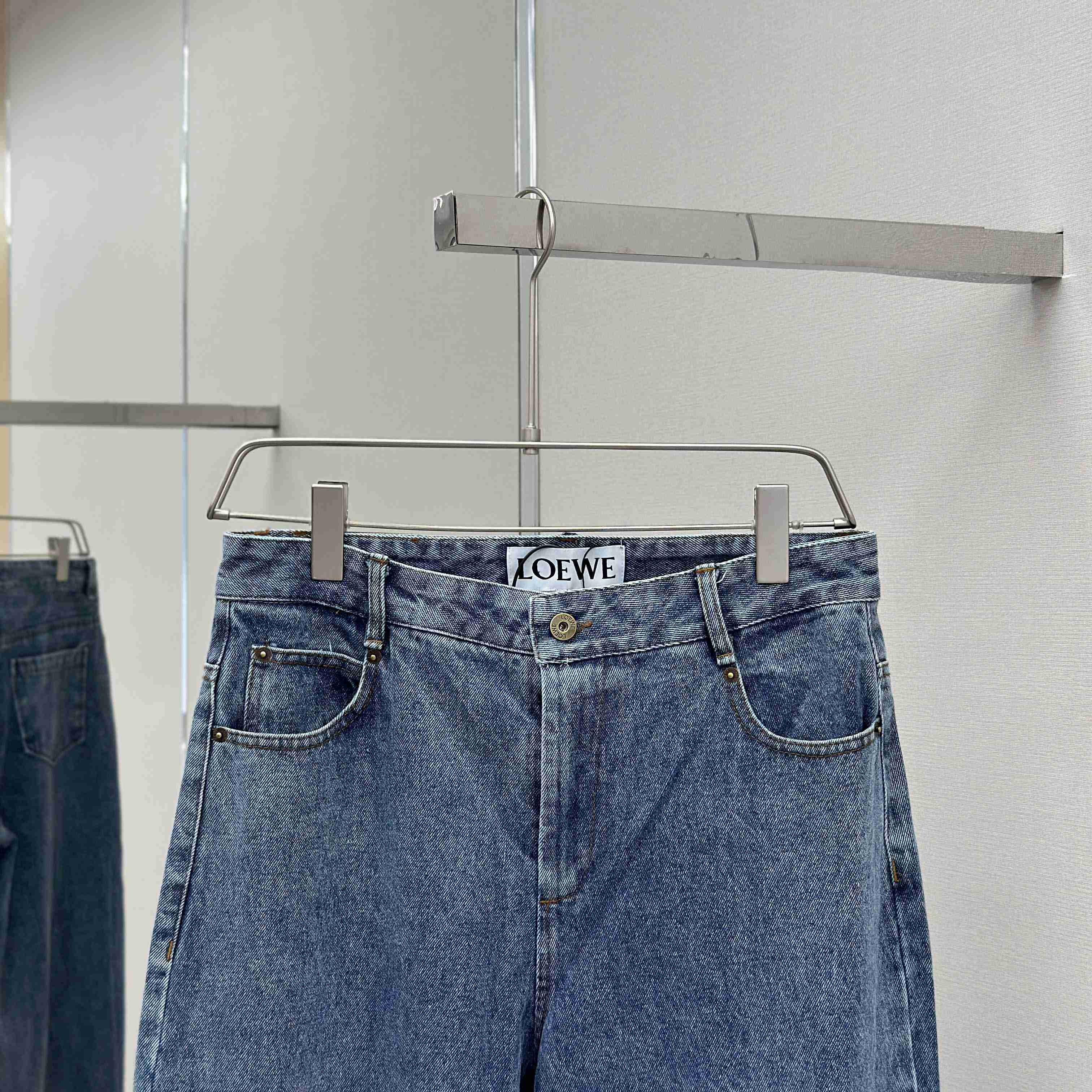Loewe Anagram Baggy Jeans In Denim - EUR FASHION
