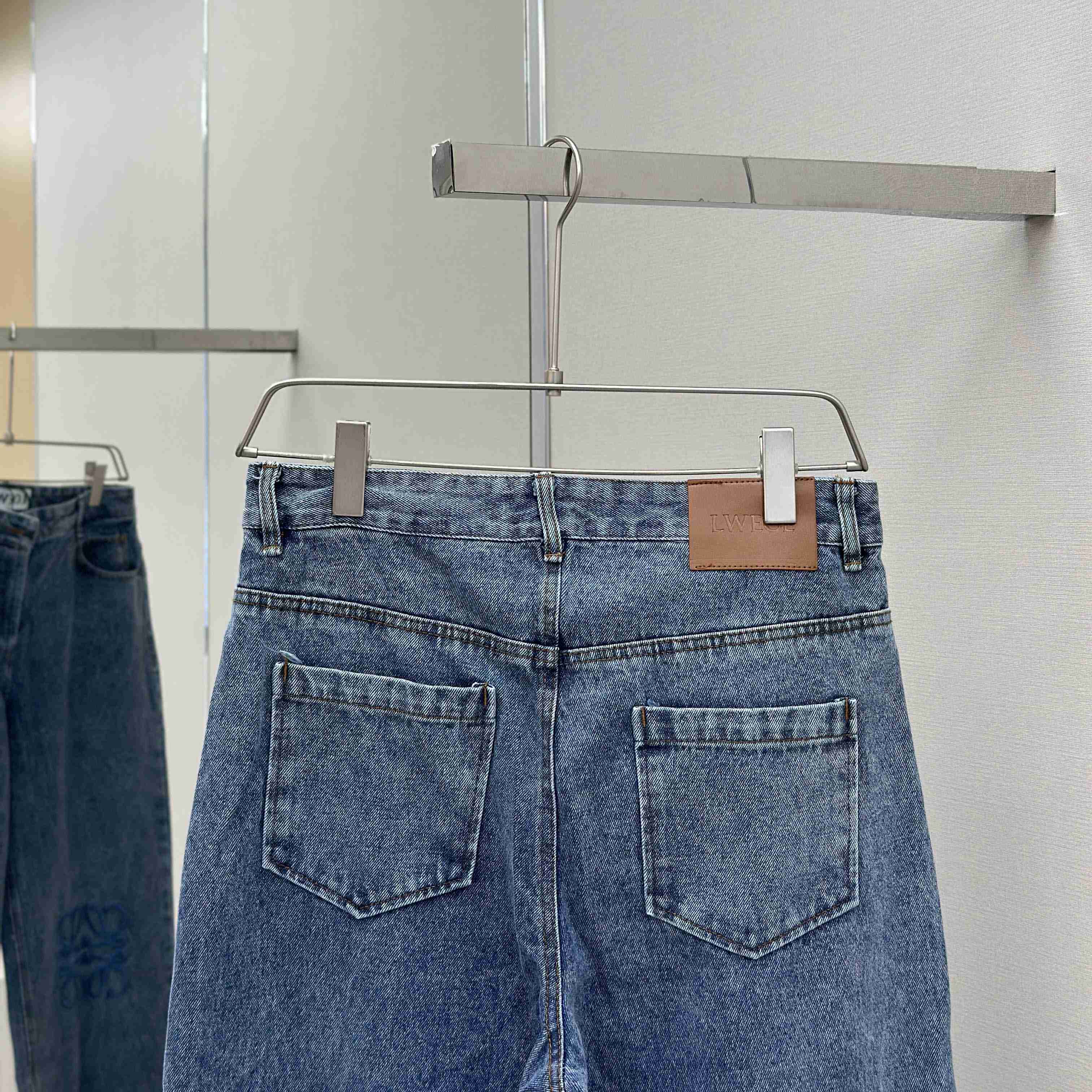 Loewe Anagram Baggy Jeans In Denim - EUR FASHION