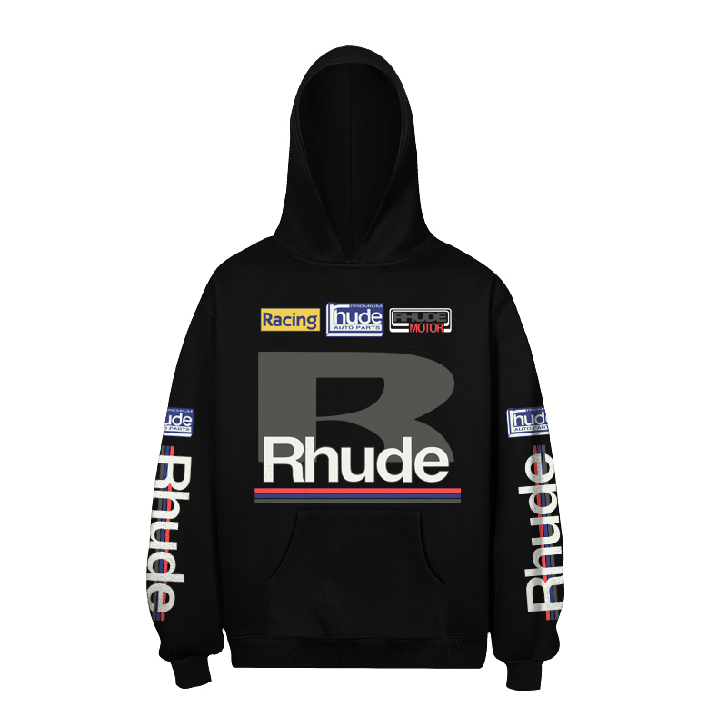 Rhude Petrol Patch Hoodie - EUR FASHION