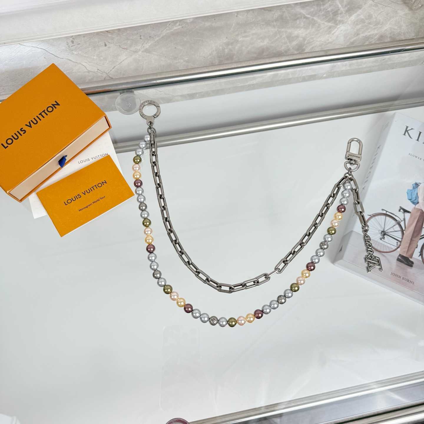 Louis Vuitton Pearls Chain Belt and Bag Charm   M02293 - EUR FASHION