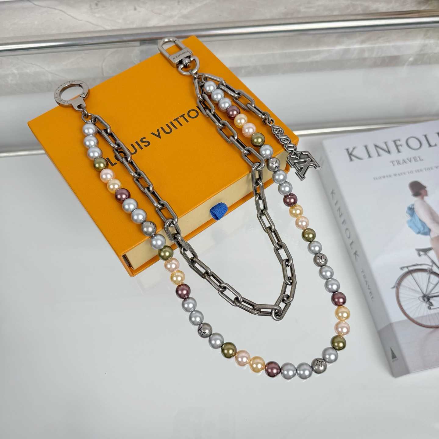 Louis Vuitton Pearls Chain Belt and Bag Charm   M02293 - EUR FASHION
